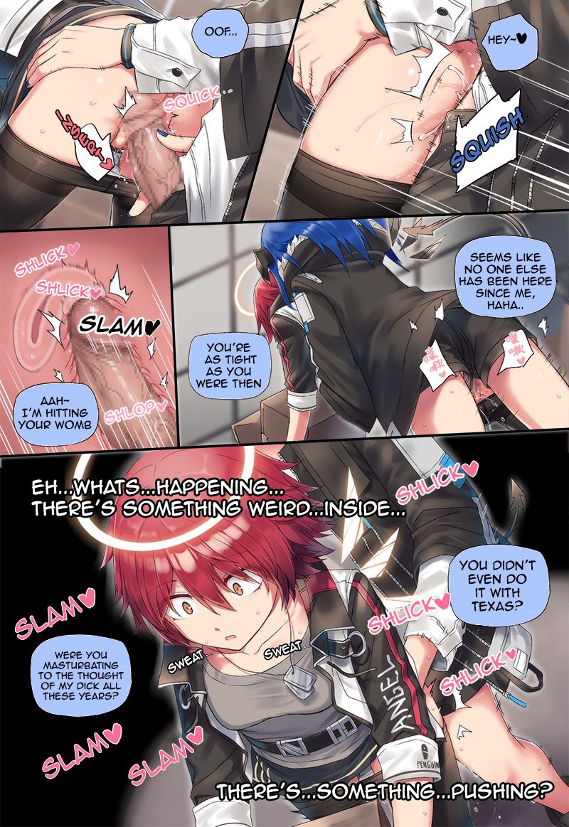 [kataokasan] (Arknights) Mostima x Exusiai x Texas [English] page 5 full