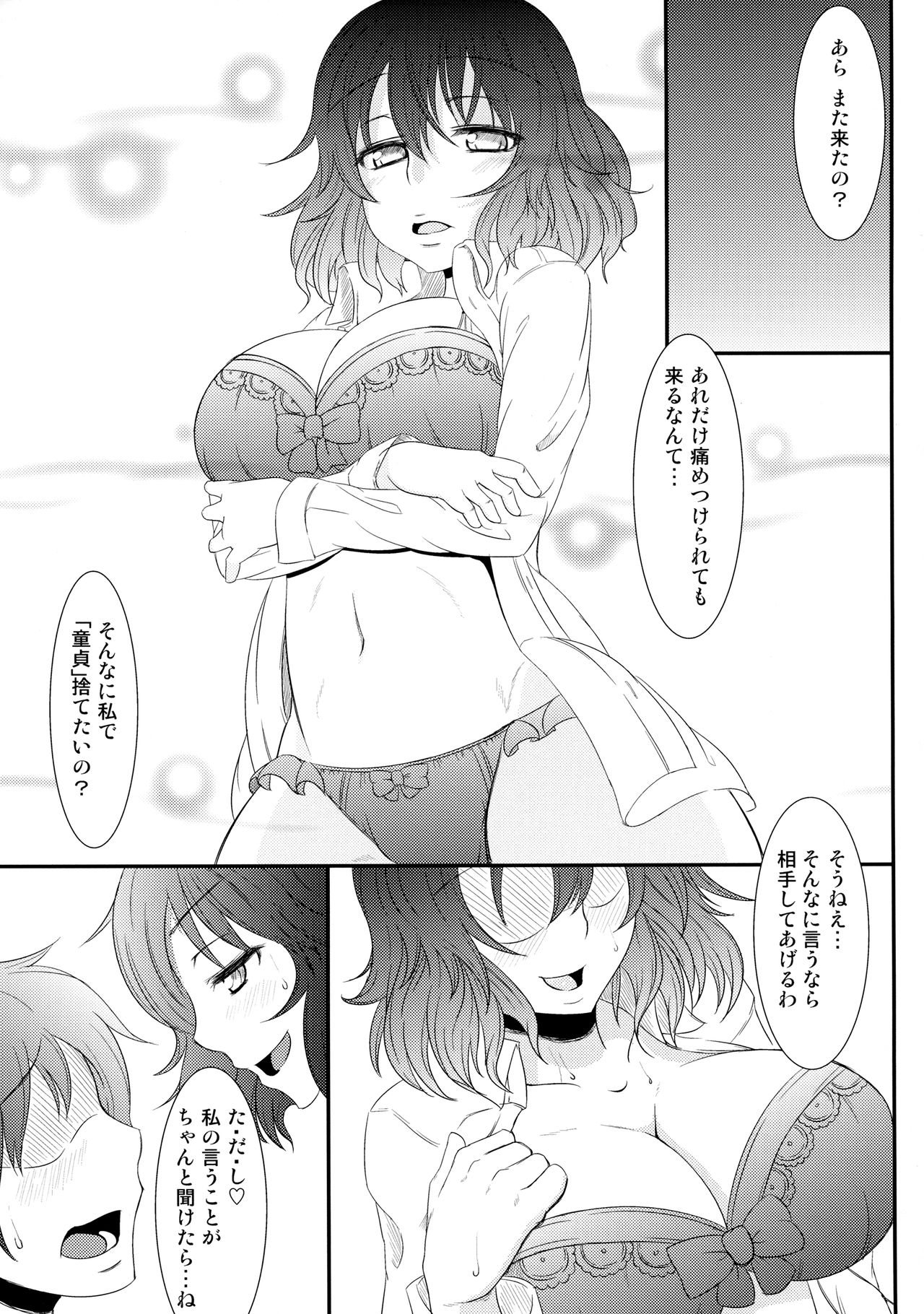 (C84) [Ishi wa Hakanaki Ame no Shirabe ni (Takumi Rohan, dadada)] Juubanme no Seiteki Taishou (Target) (Touhou Project) page 12 full