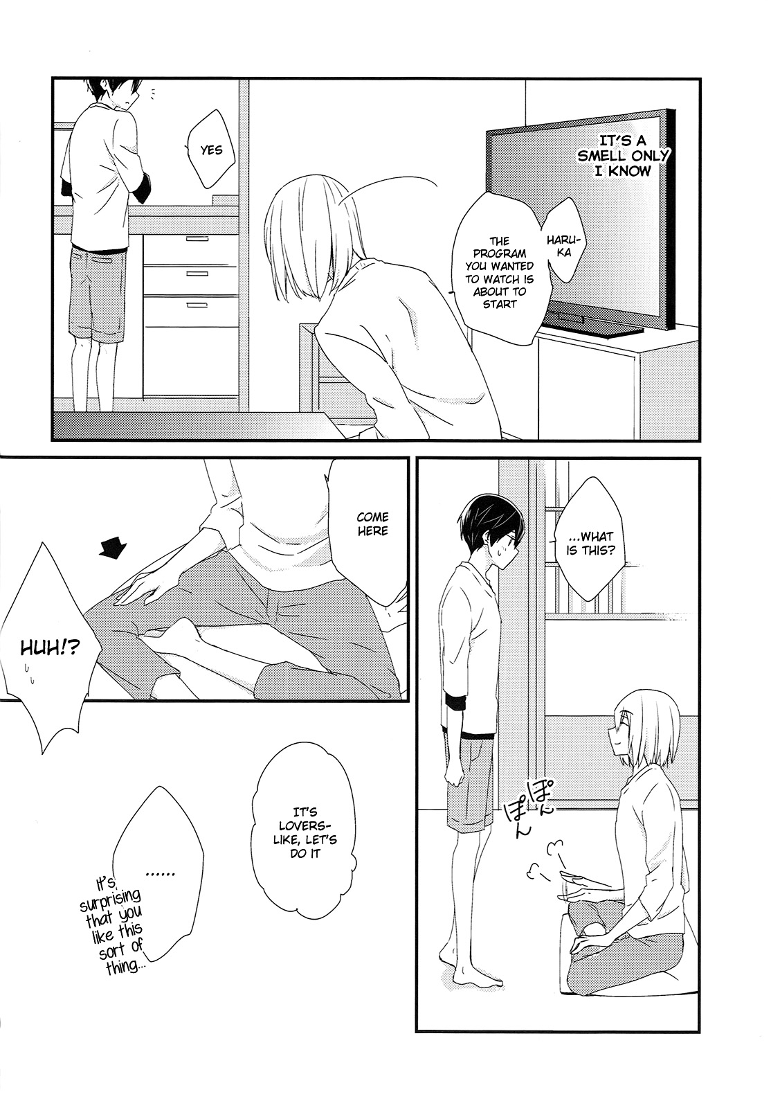 (Splash!Hi 2) [Honeycomb Ice Cream (Yuzuru)] Houfun no Rutsubo | Fragrance's Melting Pot (High☆Speed!) [English] [Holy Mackerel] page 9 full