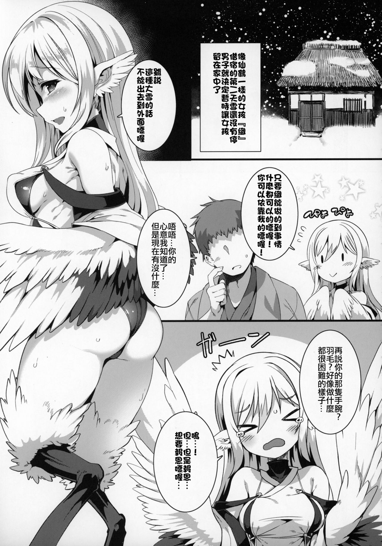 (COMITIA130) [Harigane Shinshi Doumei (Harigane Shinshi)] Tsuru Harpy no Ongaeshi [Chinese] [星幽漢化組] page 11 full