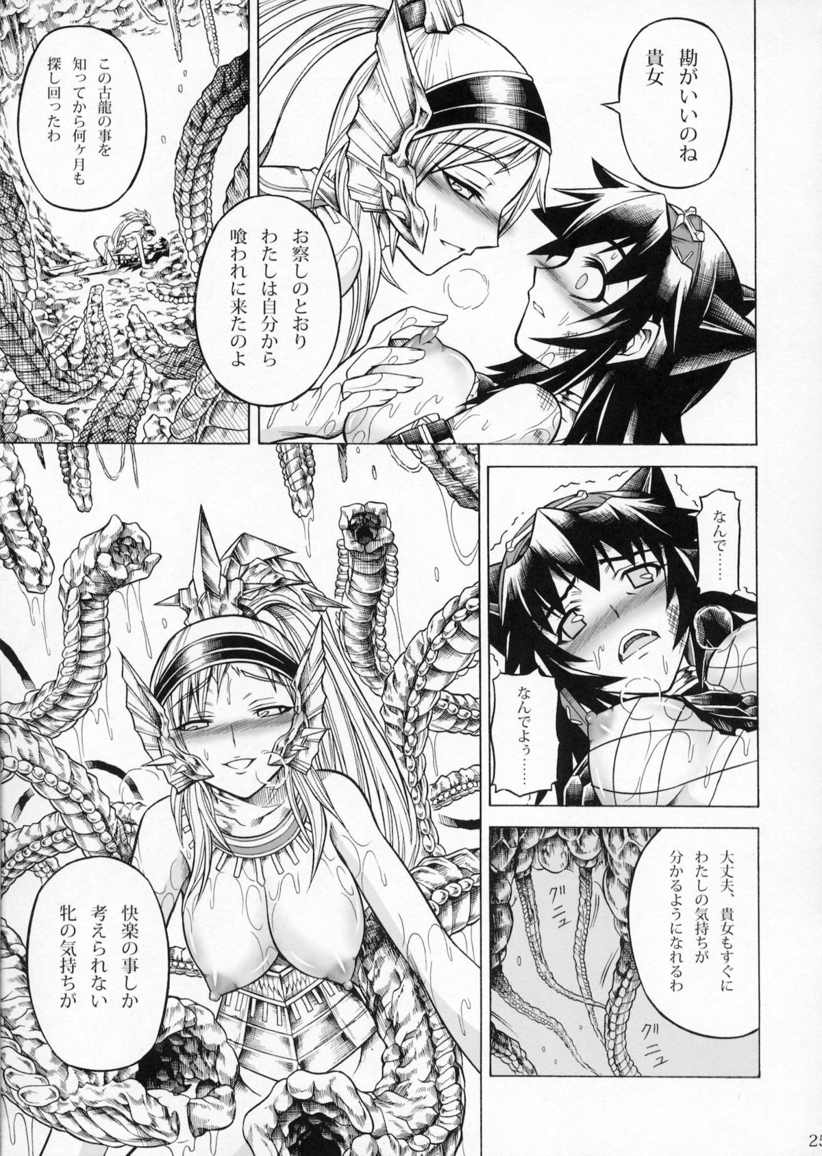 (C79) [Yokohama Junky (Makari Tohru)] Solo Hunter no Seitai 2 The second part (Monster Hunter) page 24 full