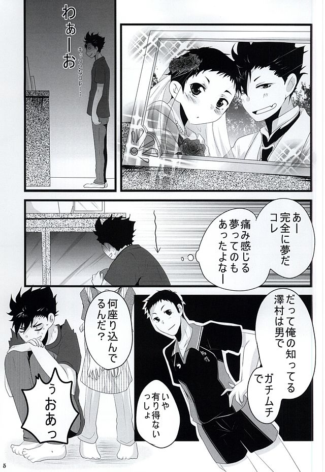 (SUPER24) [Sakura Maichiru Kaze no Naka (Yozakura Ruri, Maiu)] Sweet Sweet Honey (Haikyuu!!) page 4 full