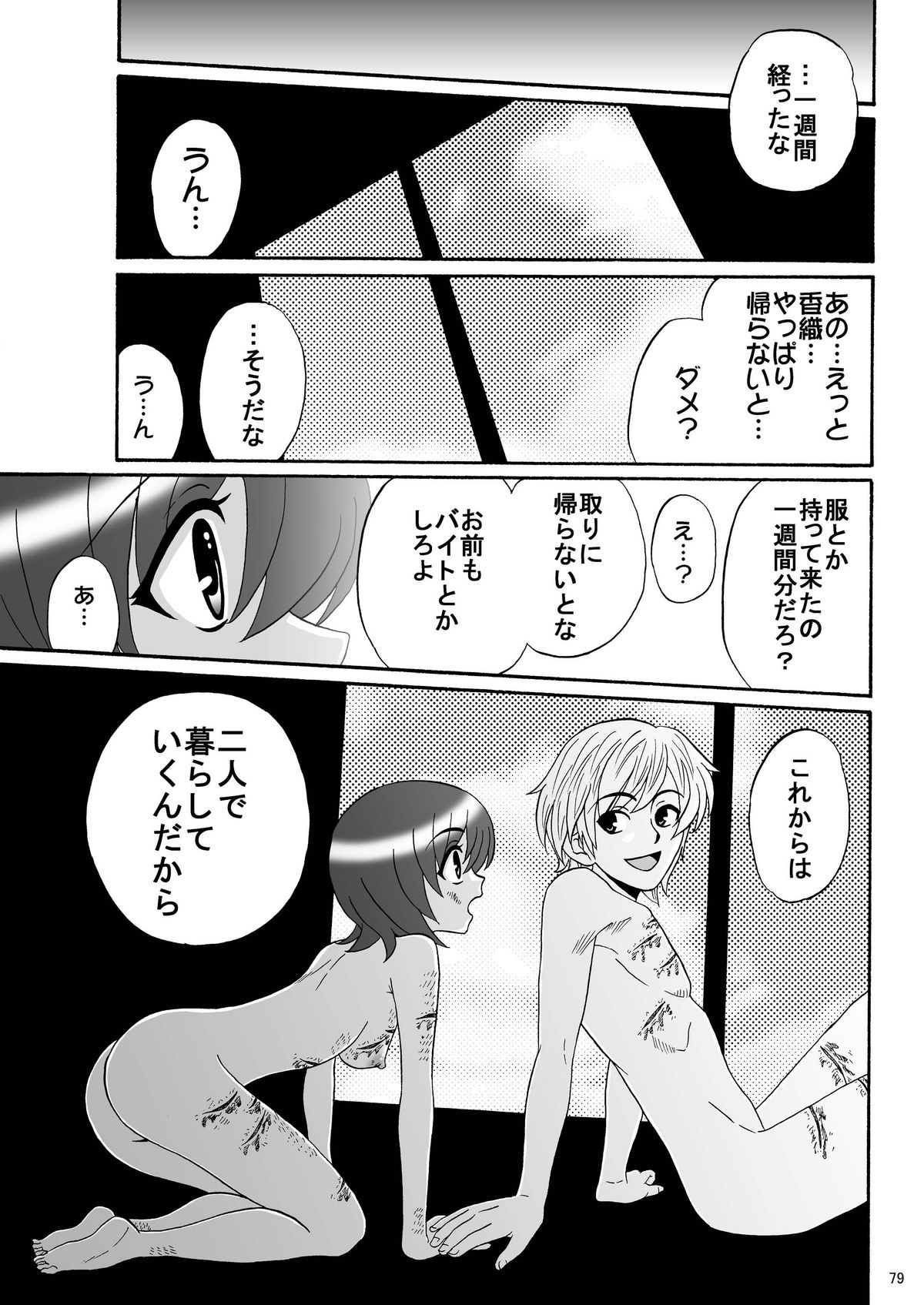 [Mousou Kai no Juunin wa Ikiteiru. (Kan Danchi)] Kyoudai SM Monogatari 7days fuzz ~Nanokakan Choukyouroku~ Kouhen [Digital] page 79 full