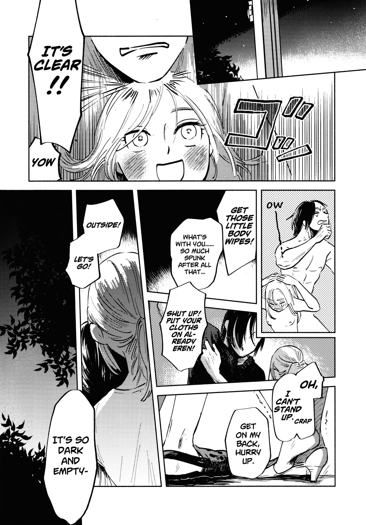 (Dai 25 Kai Hekigai Chousa Haku) [bin (Enko)] Ryuseigun ni Oyasumi | A Good Night For a Meteor Shower (Shingeki no Kyojin) [English] [Roadwarior2] page 51 full