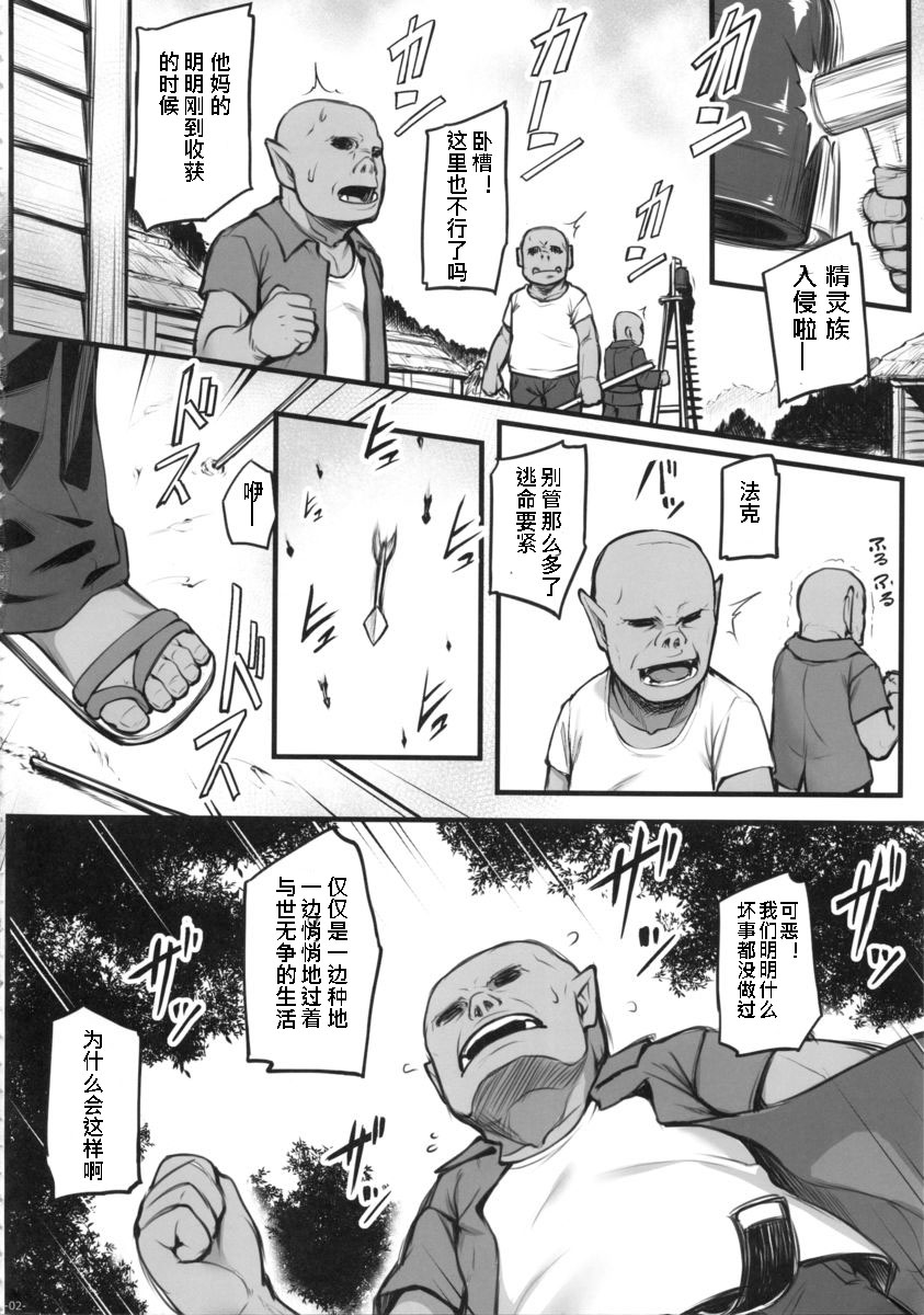 (C88) [Area14 (Kasei)] Watashi no Orc-san [Chinese] [八十万禁书教头汉化] page 3 full