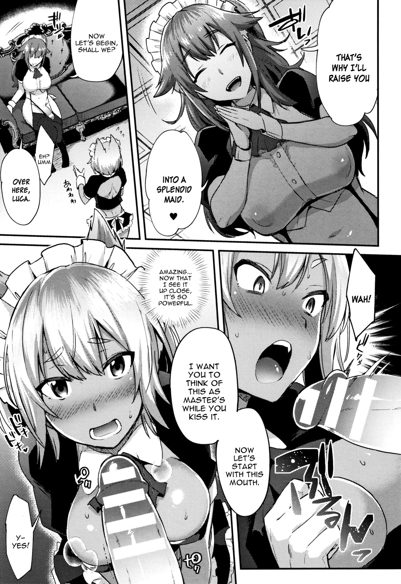 [Ikeshita Maue] Futa Maid ~Shiniri Maid Luca Ganbarimasu!~ (Trans Bitch) [English] [constantly] page 3 full