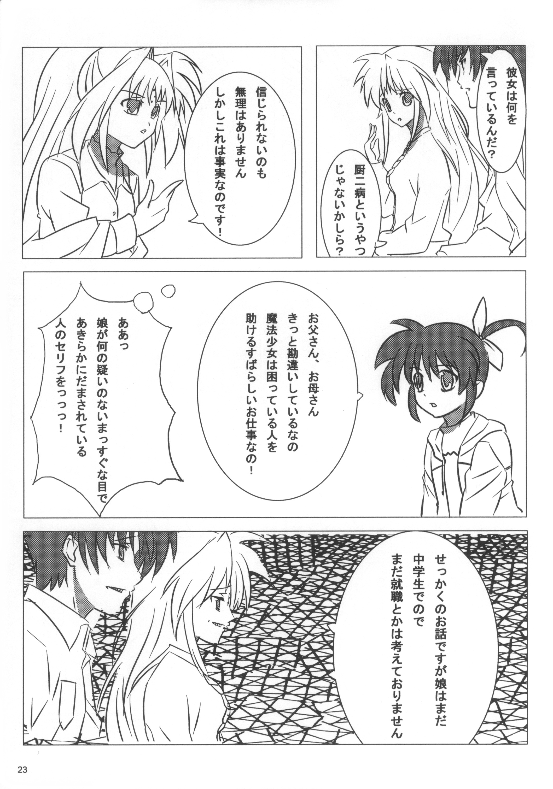 (C81) [Bullshit! (petaG2)] WE WON'T LEAVE YOU BEHIND (Mahou Shoujo Lyrical Nanoha) page 23 full