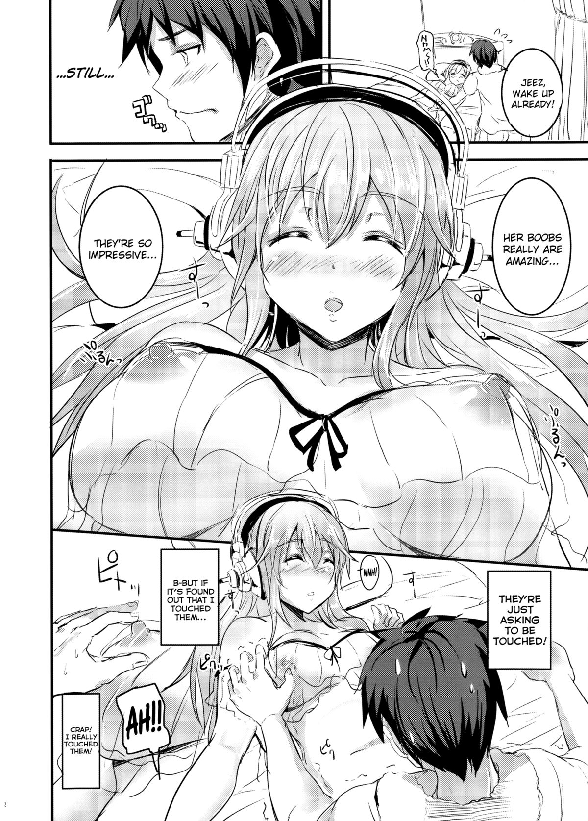 (COMIC1☆8) [AKACIA (Ginichi)] Neteiru Sonico-chan ni Itazura shitai! | I Want to Play Pranks on Sleeping Sonico-chan! (Super Sonico) [English] [biribiri] page 3 full