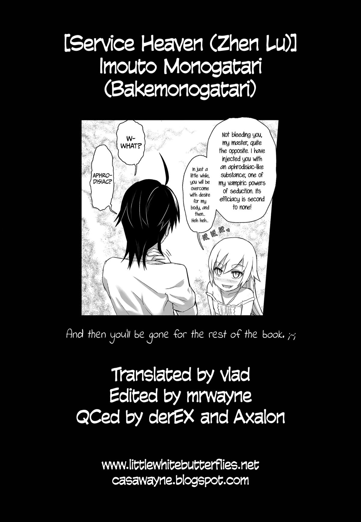 [Service Heaven (Zhen Lu)] Imouto Monogatari (Bakemonogatari) [English] =LWB + CW= page 27 full