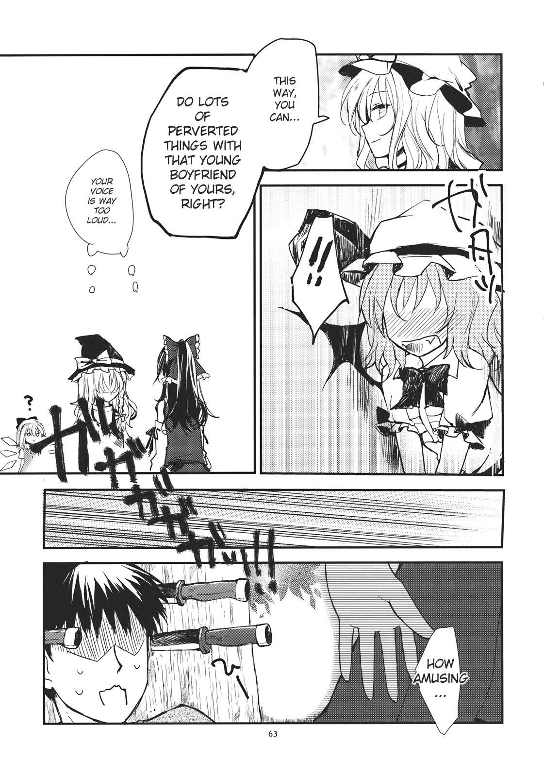 (Reitaisai 9) [Mikkamisaki (Nadzuka)] Remilia ga Genjitsukyou Iri | Remilia in My Hometown in Reality (Touhou Project) [English] [Yendi] page 63 full