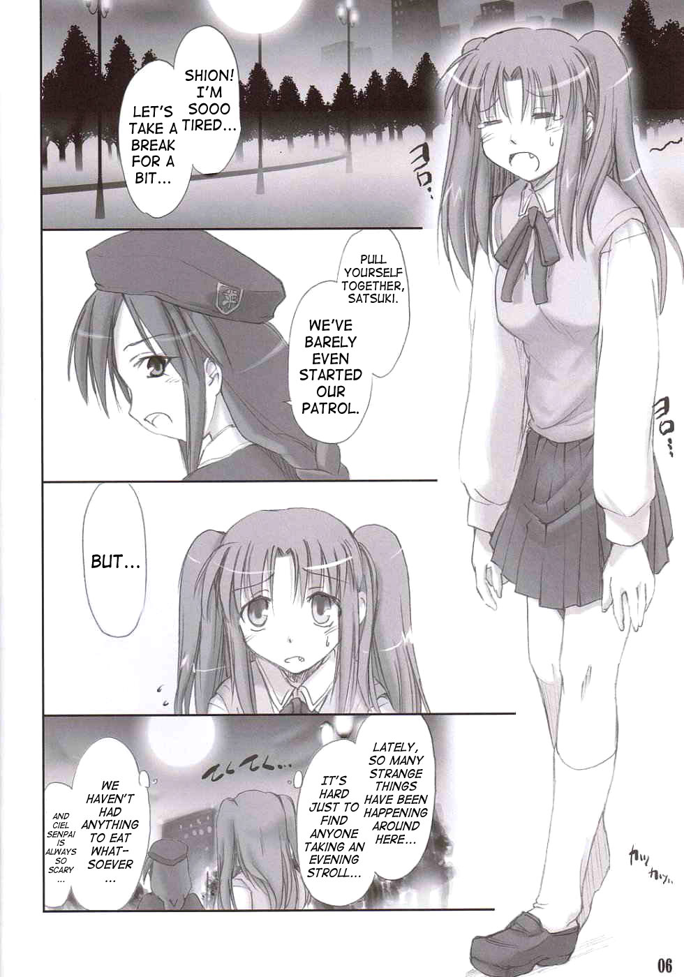 (C66) [Shimoyakedou (Ouma Tokiichi, SHOW=K)] Roji Ura no Kanojotachi | Back-Alley Girls (Tsukihime) [English] [SaHa] page 5 full