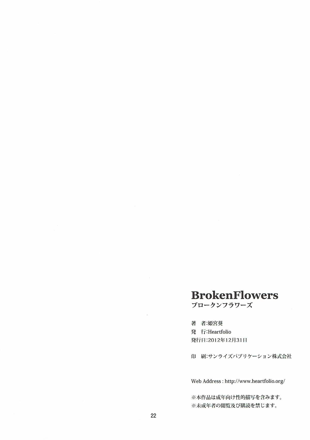 (C83) [Heartfolio (Himemiya Aoi)] Broken Flowers (Sankarea) page 20 full