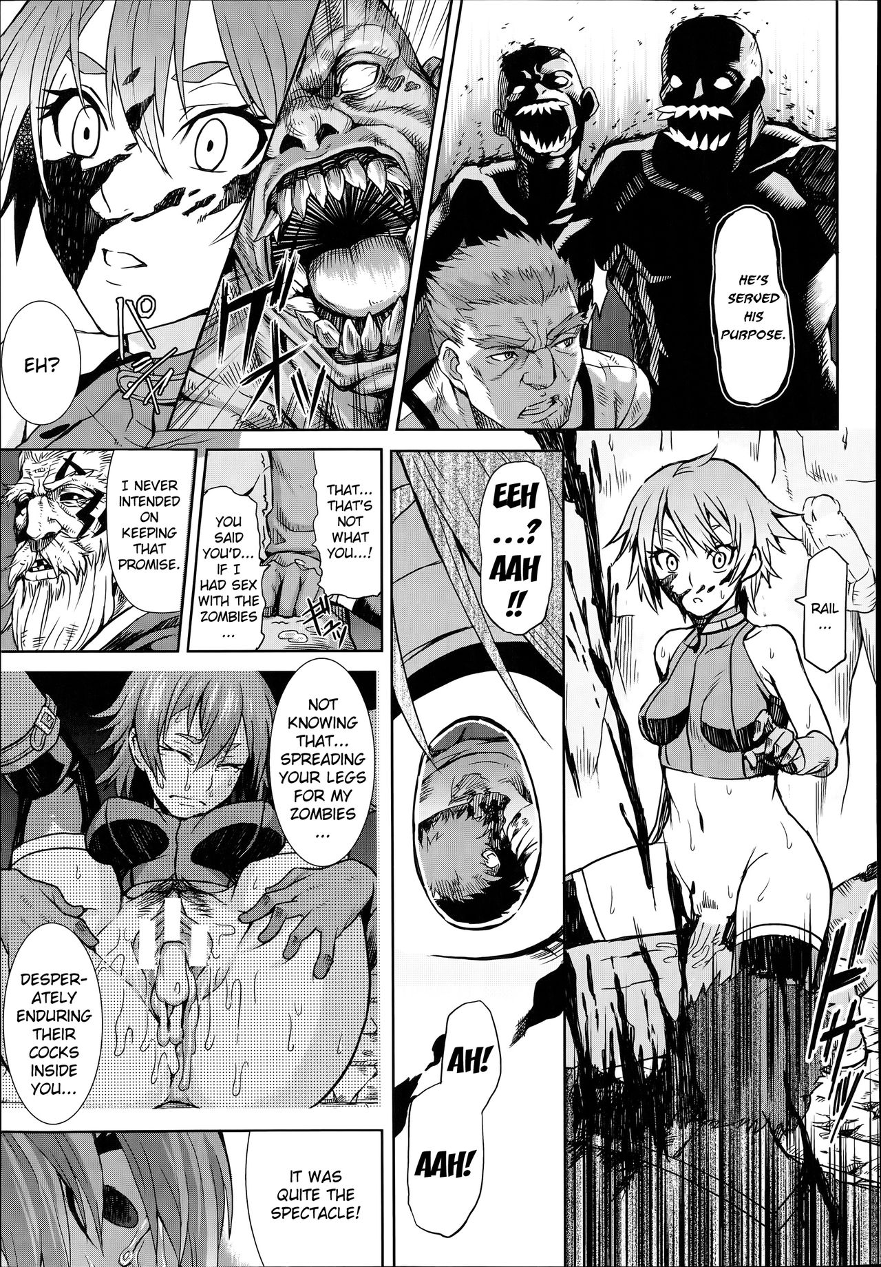 [Take] Shikabane Otoshi | Corpse Break (COMIC Unreal 2014-06 Vol. 49) [English] [Kizlan] page 9 full