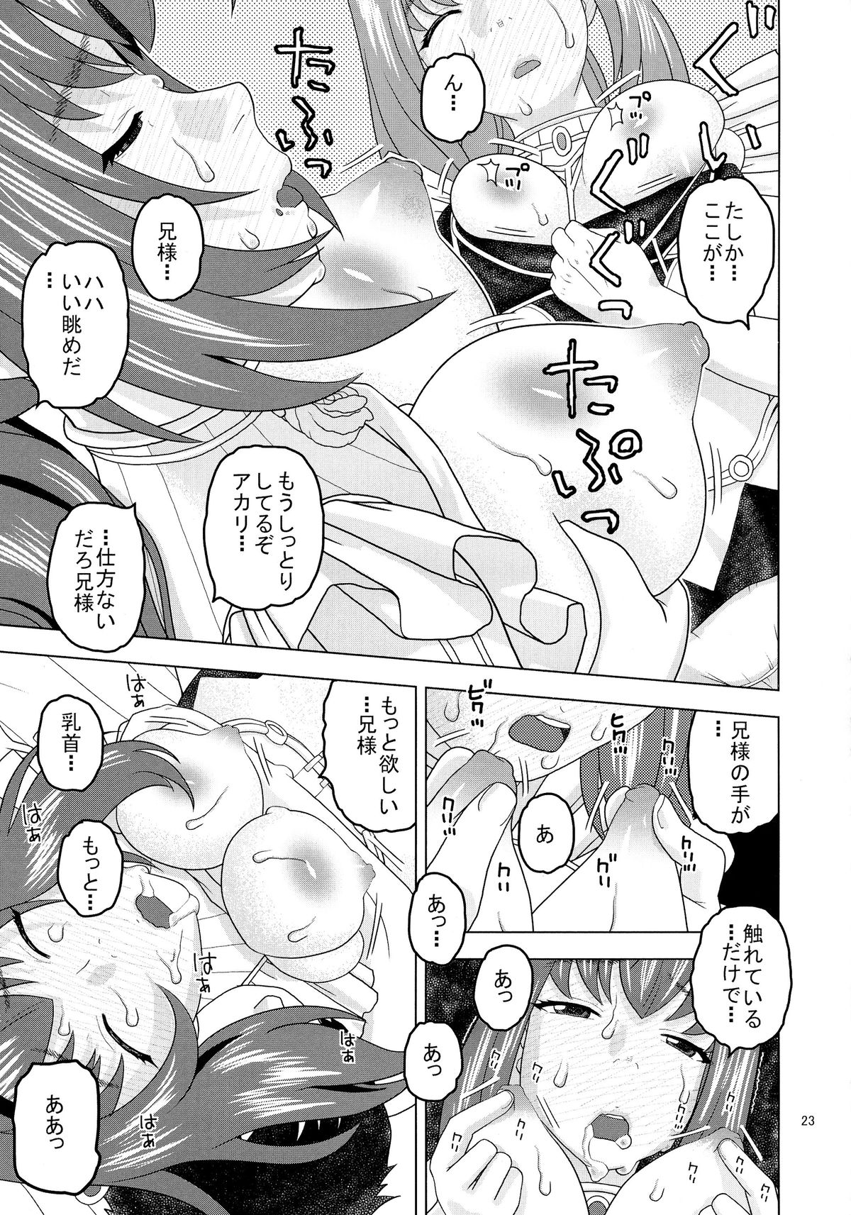 (C87) [Studio Wallaby (Niiruma Kenji)] Akari wa Nii-sama ga Daisuki de Nandemo Iu Koto o Kikimasu (Hitsugi no Chaika) page 23 full