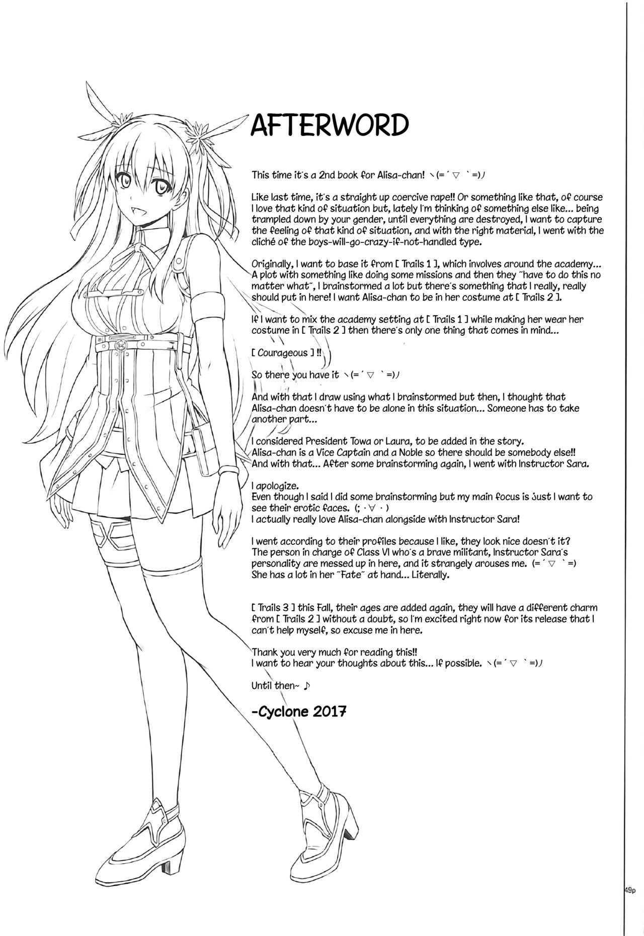 (C92) [Cyclone (Izumi, Reizei)] T-29 SenJoTeki (The Legend of Heroes: Sen no Kiseki II) [English] [obsoletezero] page 48 full