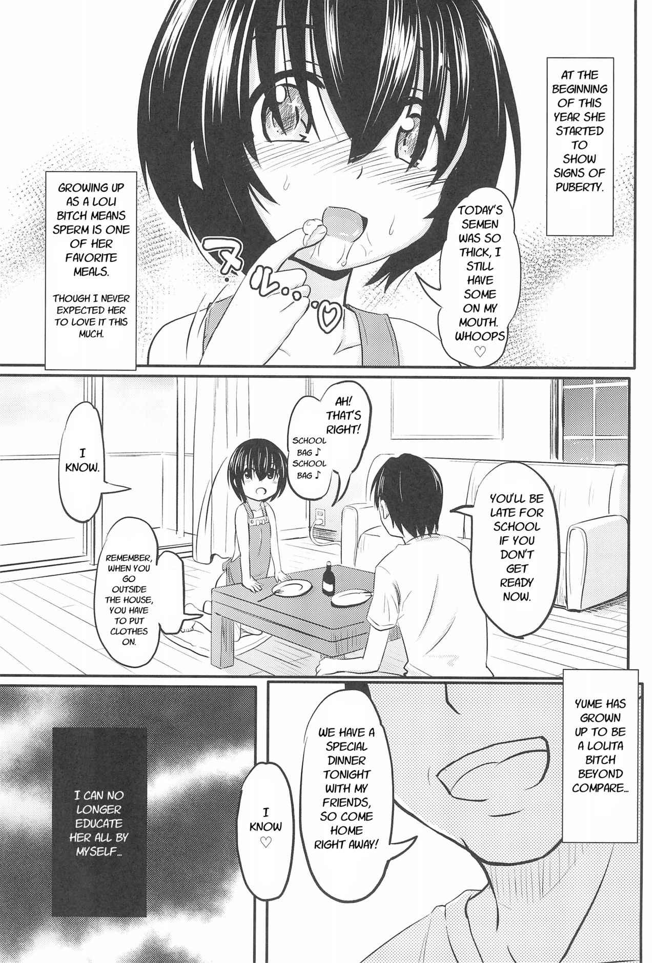 (COMITIA124) [Kujuukuri Nyajuu Kai (Furyouhin)] Shougakusei Bitch wa Saikou daze! Shiina Rizumu-chan-chi no Shokuiku Jijou [English] page 15 full