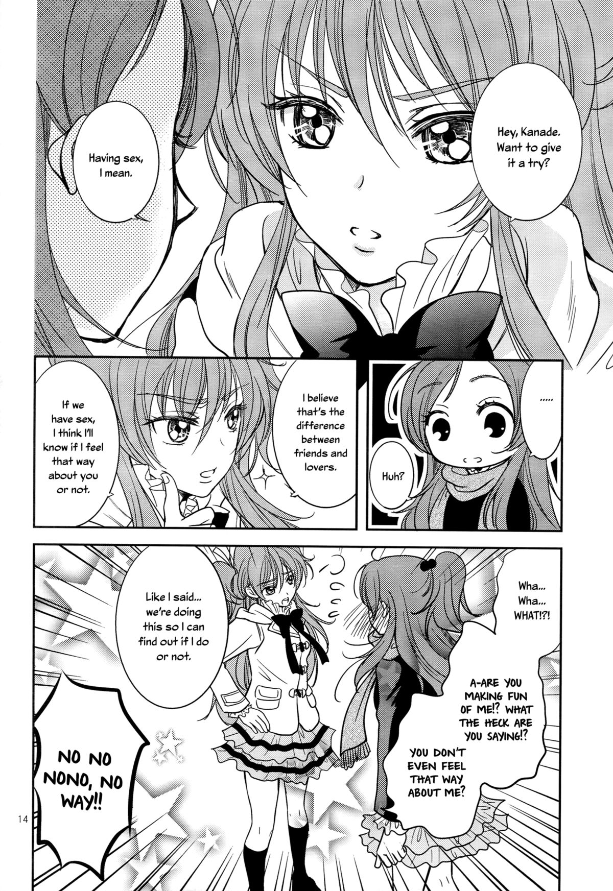 (C83) [Cherry Moon (K-Zima)] Tokimeki no Prelude - Let's Play the Prelude of Love (Suite PreCure!) [English] [Yuri-ism] page 13 full