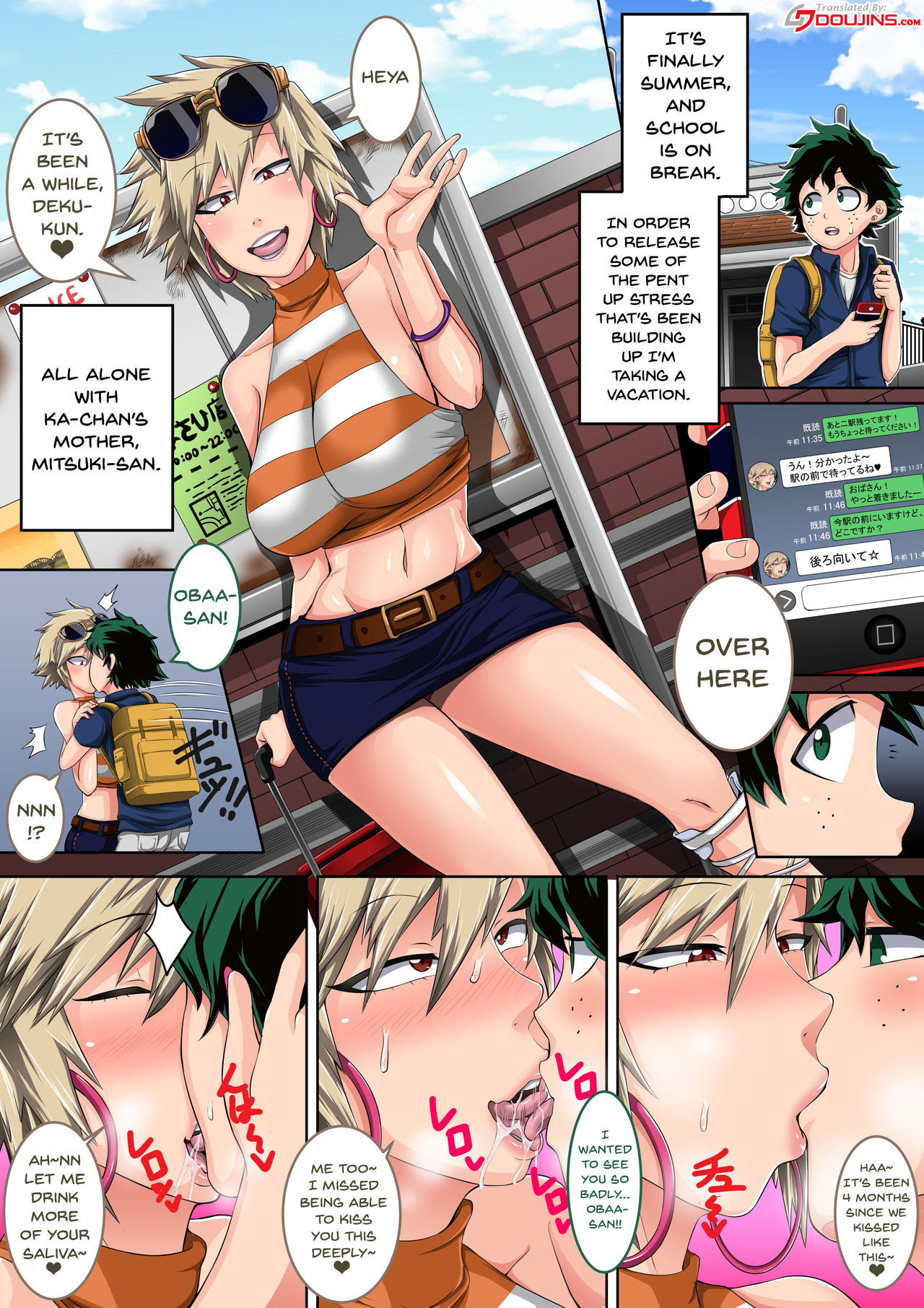 [Juicebox Koujou (Juna Juna Juice)] Boku no Harem Academia Bakugou Mama to no Natsuyasumi Zenpen (Boku no Hero Academia) [English] [Doujins.com] page 3 full