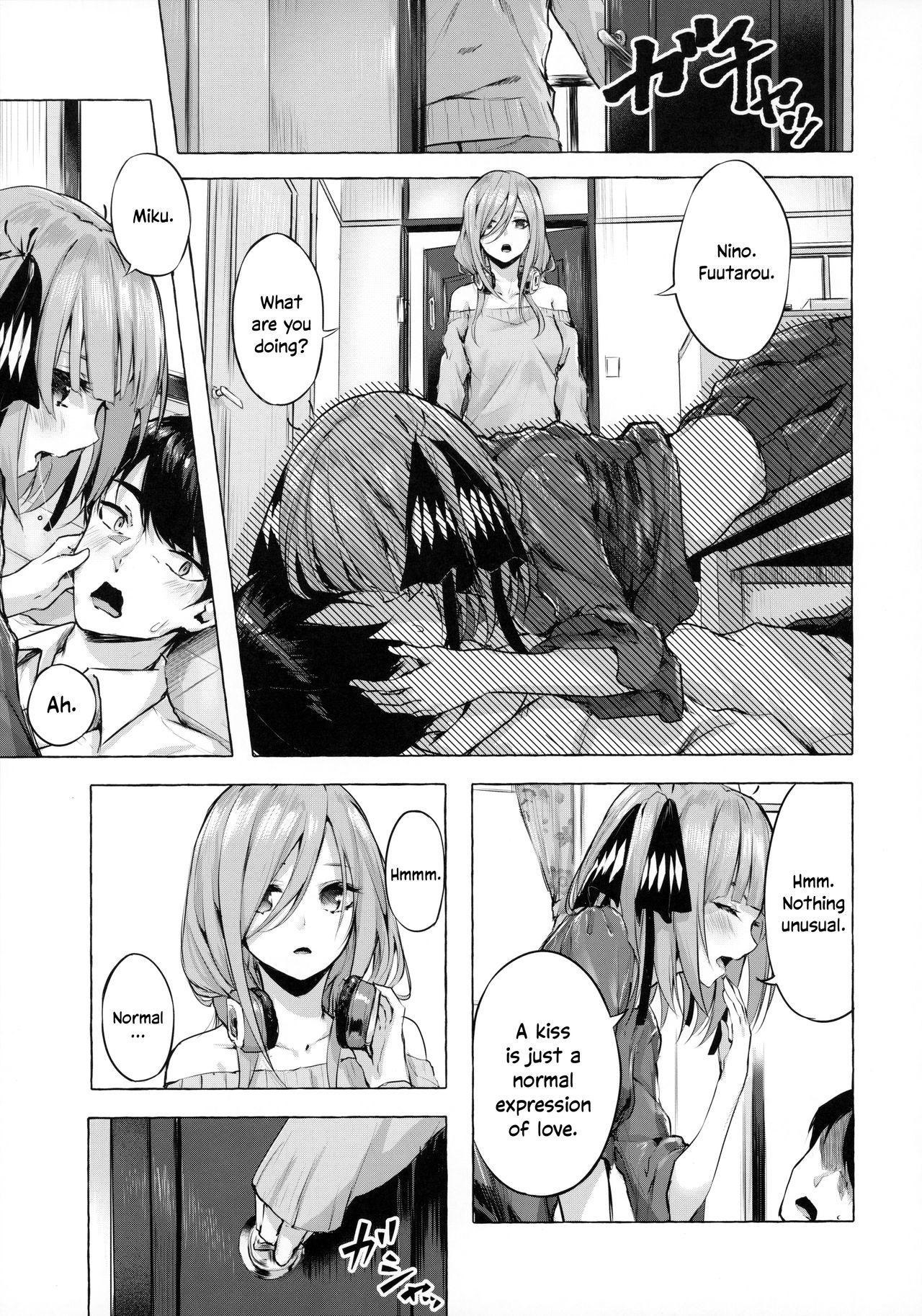 [Sawaraya Shoten (Sahara Gensei)] Hanayome no Kakuritsu | Chance to be a Bride (Gotoubun no Hanayome) [English] page 4 full