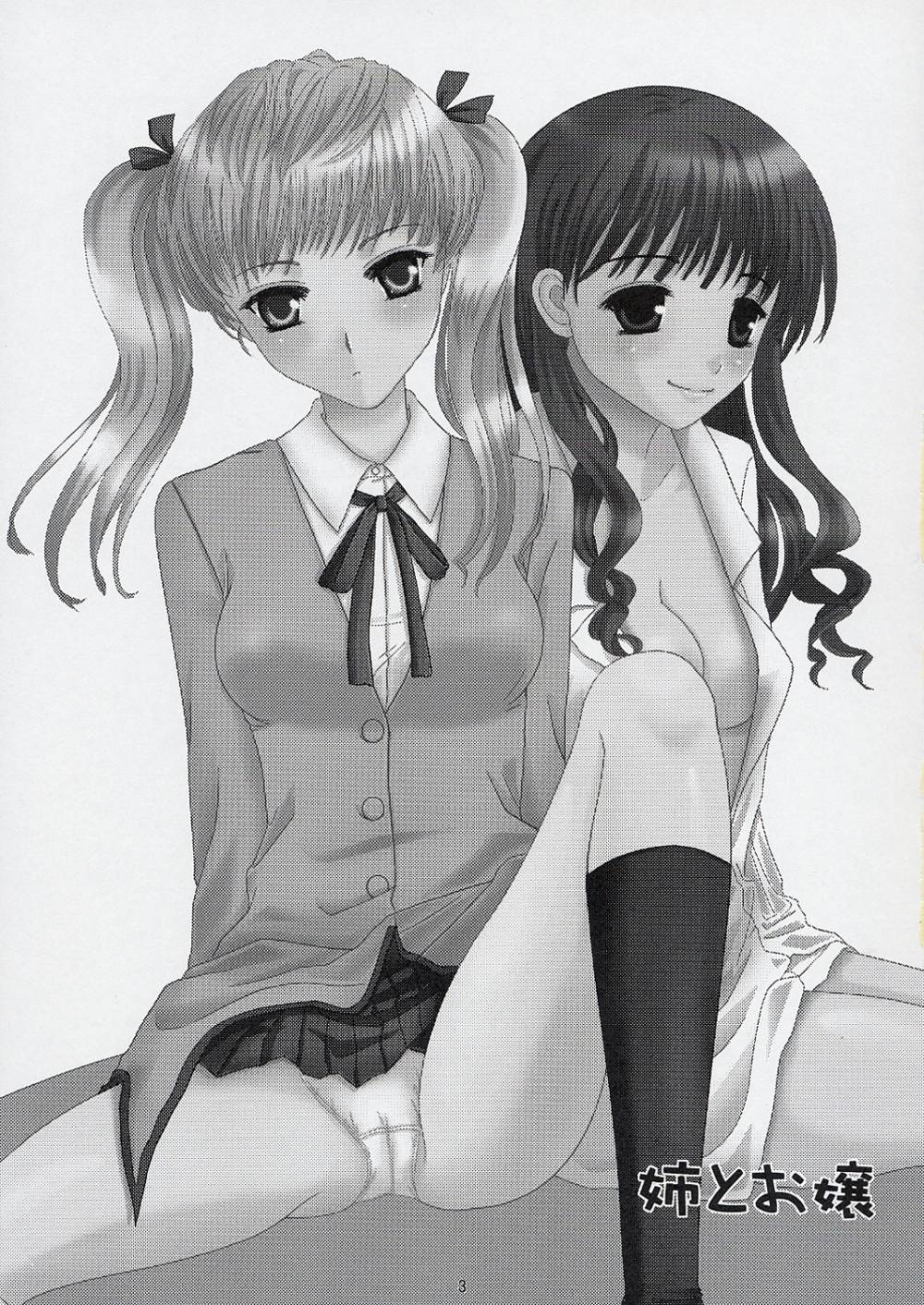 (C67) [Inudrill Lolita Engine (Tondabayashi Sayaka)] Ane to Ojou (School Rumble) page 2 full
