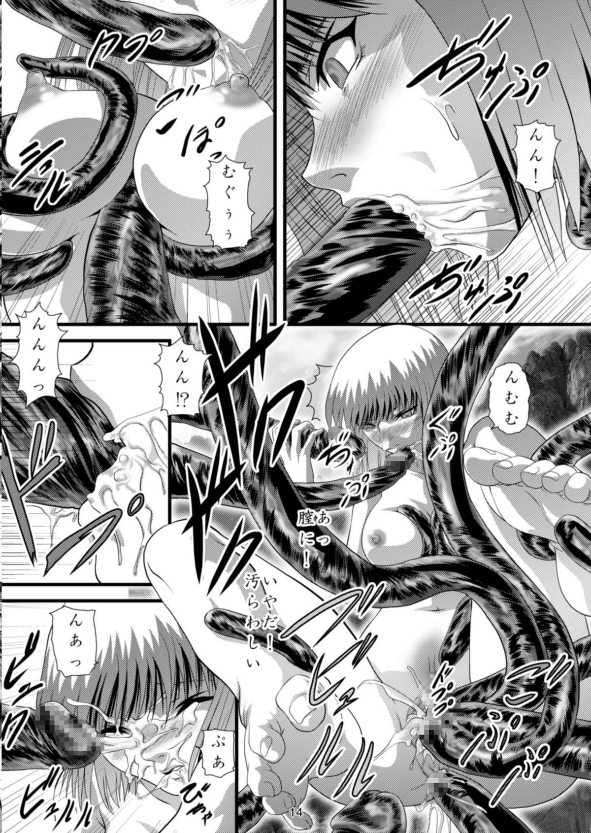 [Akiyama Kougyou (Gingitsune)] Youmainmetsu -Kita no Inranhen- / Claymore Nasty Beast lover (CLAYMORE) page 15 full