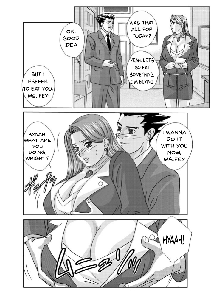 [D-LOVERS (Nishimaki Tohru)] Gyakuten-Nyukan | Reverse Breast Rape (Ace Attorney) [English] [Digital] page 5 full