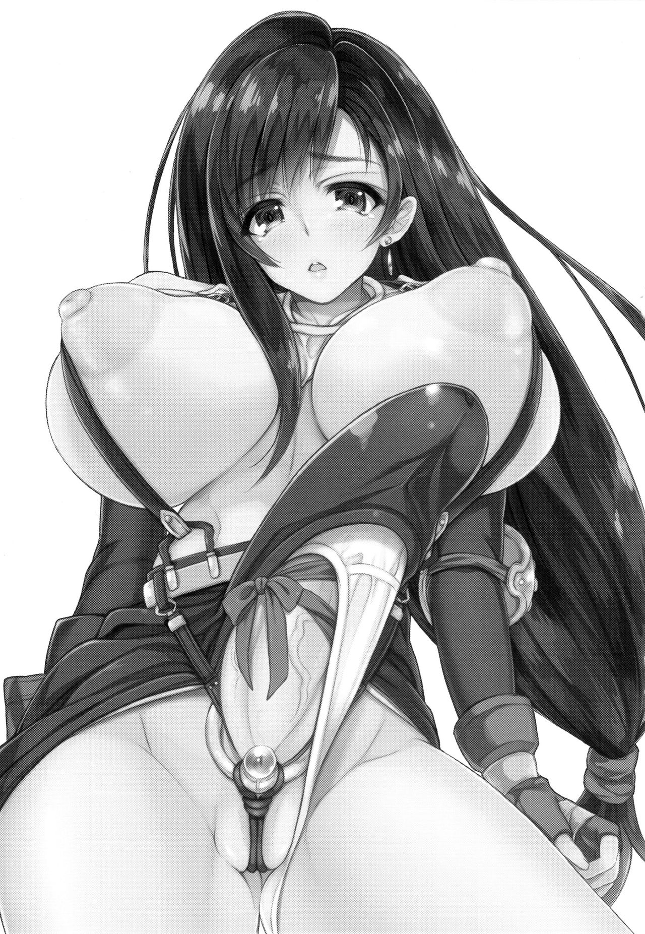 (Futaket 12) [Samurai Ninja GREENTEA] Futanari Doutei Tifa San -Junjou- Inran Mesuchinpo Kairaku Ochi + Paper (Final Fantasy VII) [English] [Manab&] page 5 full