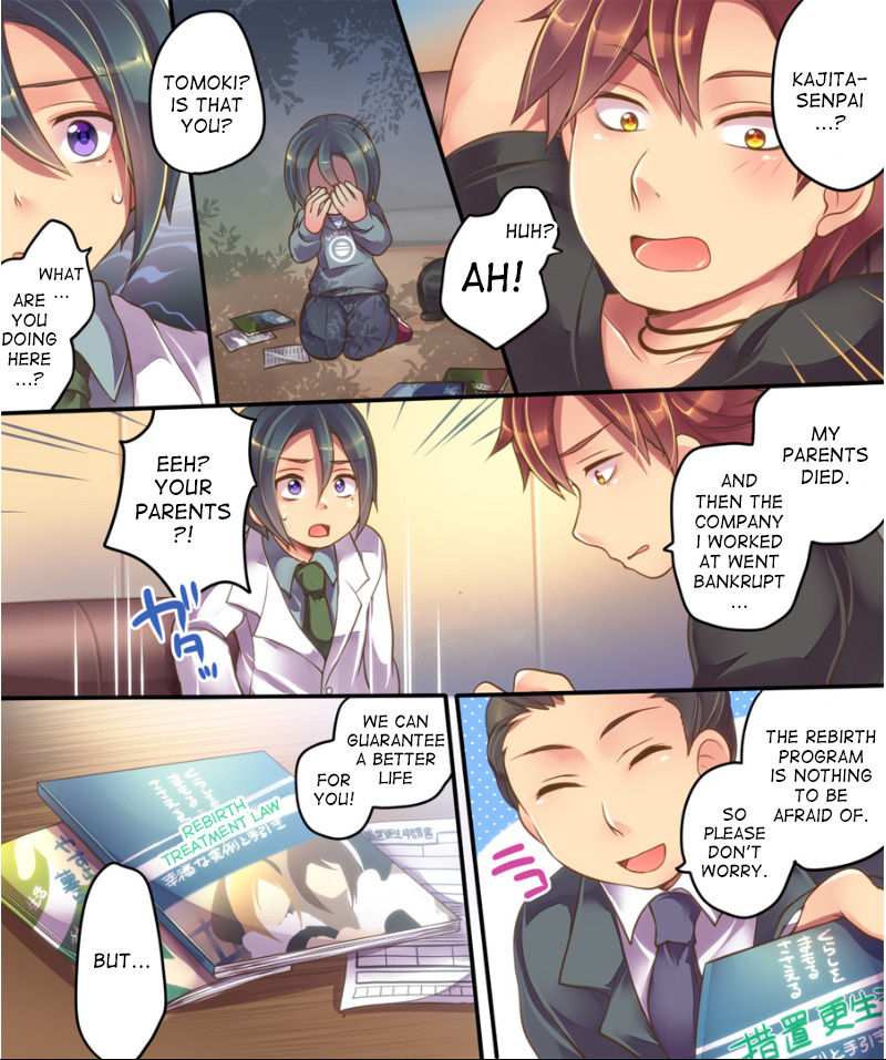 [Ue ni Aru Mikan (Reitou Mikan, Amuai)] Shisshoku Shita Ore ga Seitai Tenkan Sochi de Kouhai no Jijo ni!? [English] [desudesu] page 3 full