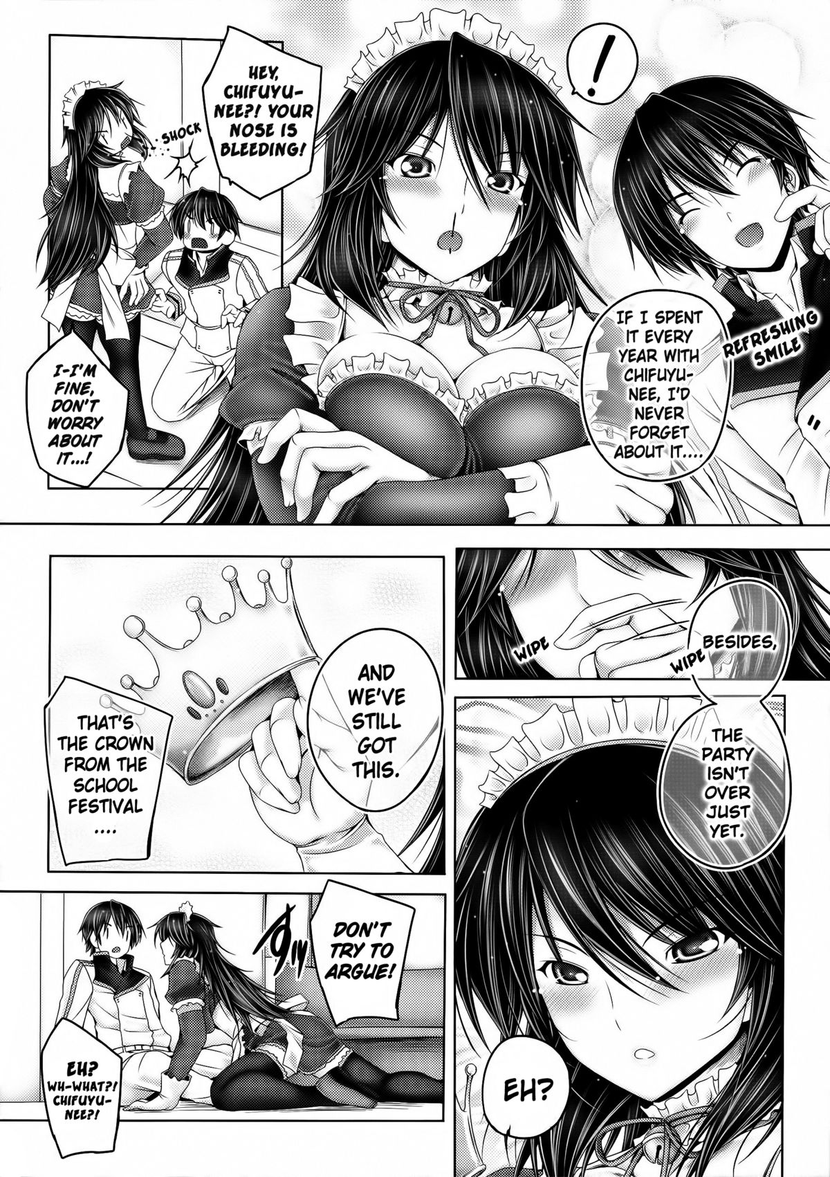 (C85) [cocon! (Otone)] Chifuyu-nee to Futarikkiri no Birthday Party | A Birthday Party All Alone with Chifuyu-nee (Infinite Stratos) [English] [Rapid Switch] page 4 full