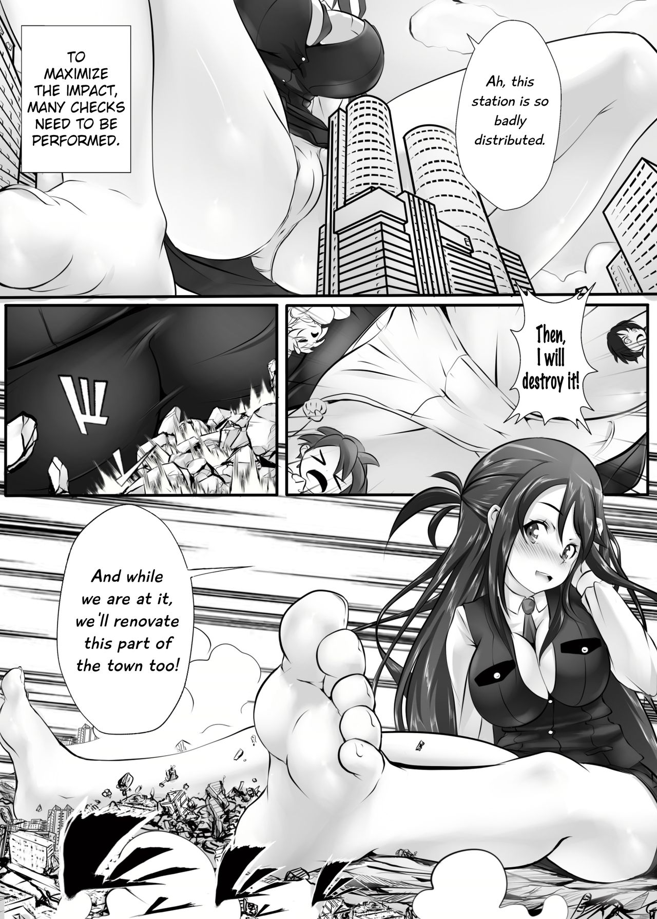 [Kazan no You] Kyodai Musume Tetsudou Kouantai - Rail Giantess! (Rail Wars!)[English][Digital] page 12 full