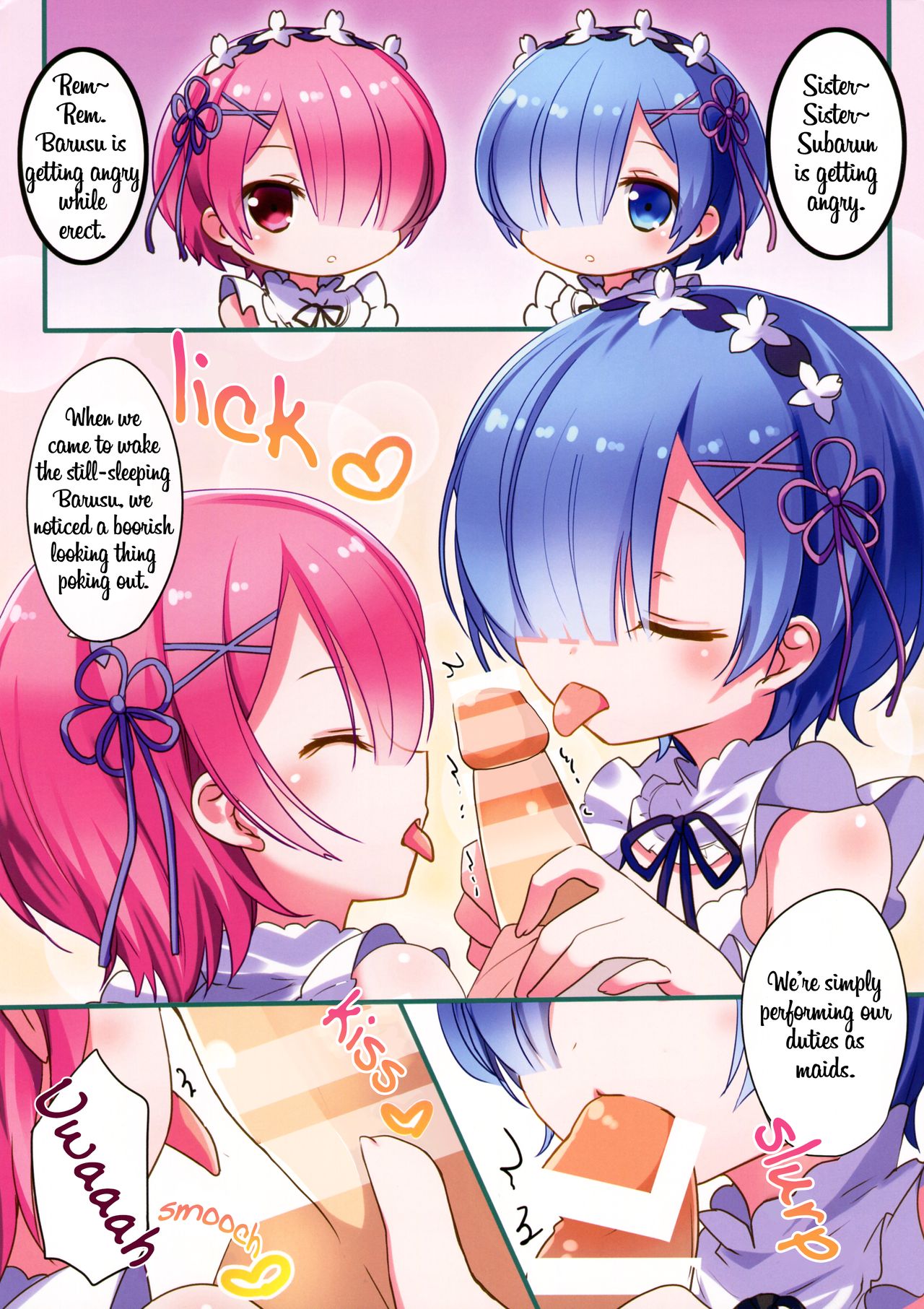 (C90) [@ism (Aono Ribbon)] Maid no Oshigoto | Maid's Duty (Re:Zero kara Hajimeru Isekai Seikatsu) [English] [EHCOVE] page 5 full