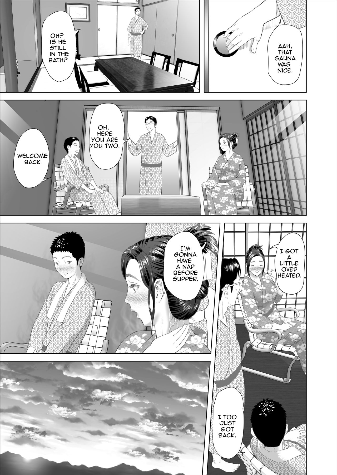 [Hy-dou (Hyji)] Kinjo Yuuwaku Musuko no Afureru Seiyoku o Nomihosu Haha Hen | Neighborhood Seduction ~Mother Drains her Son's Overflowing Sexual Desire~ [English] [Amoskandy] page 45 full