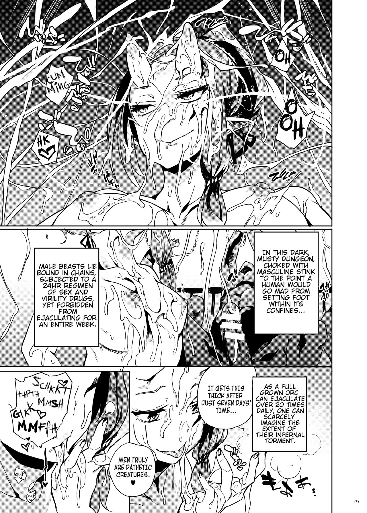 [Puppukupu (Kawaisaw)] Orc no Ohime-sama wa Ranshi ga Tsuyosugiru | An Orc Princess's Eggs Are Crazy Strong! [English] [Digital] page 4 full