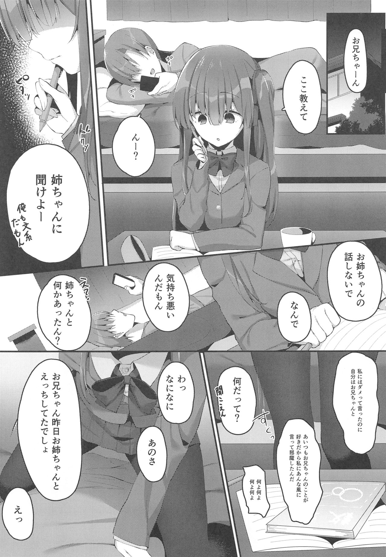 (C95) [Temari Cat (G-wara)] Kyoudai no Aishou page 9 full