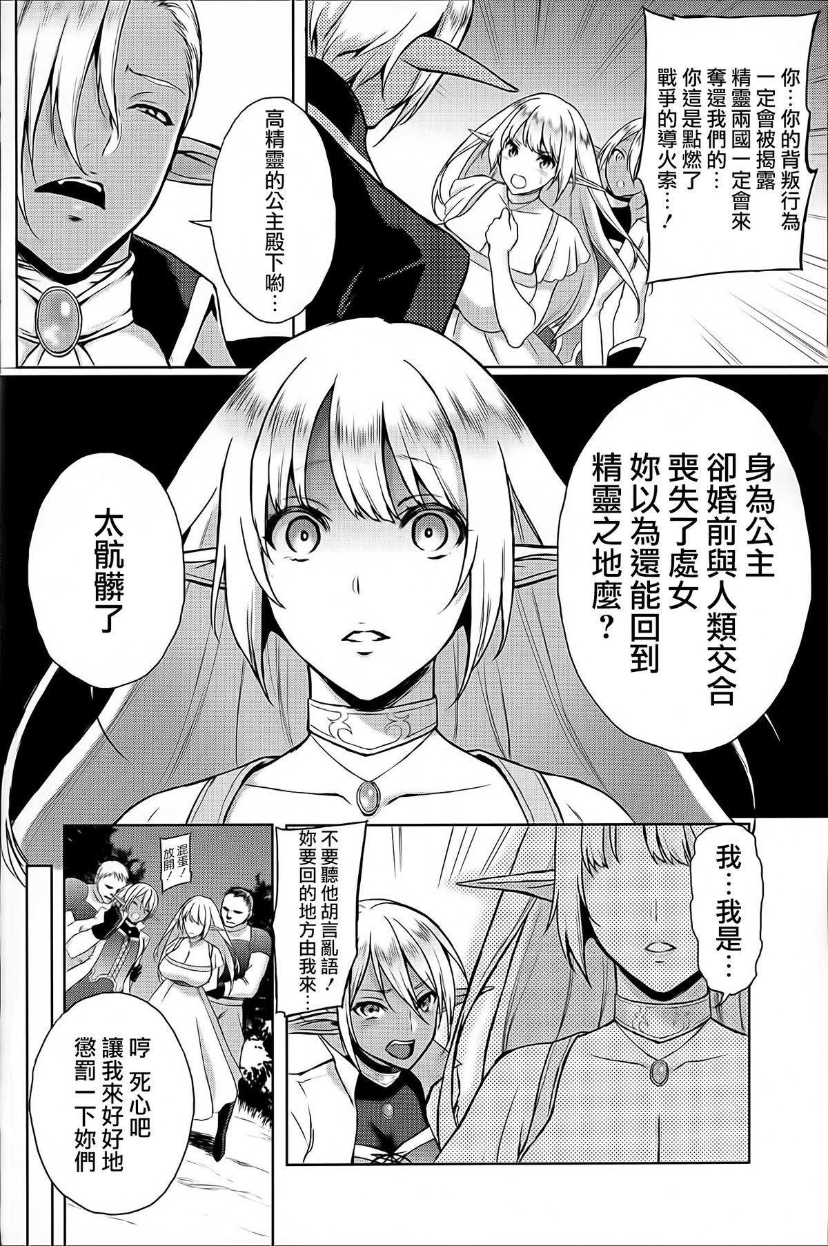 (C87) [H.B.A (Usagi Nagomu)] Elf no Hime wa Kairaku ni Naku [Chinese] [Pつssy汉化组] page 18 full