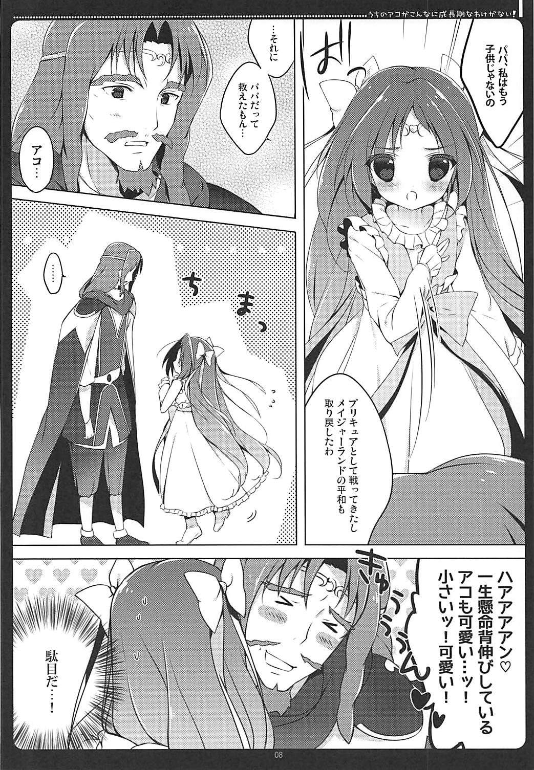 (Rainbow Flavor 7) [Maguro Beya (Shiratama)] Uchi no Ako ga Konna ni Seichouki na Wake ga Nai! (Suite PreCure) page 6 full