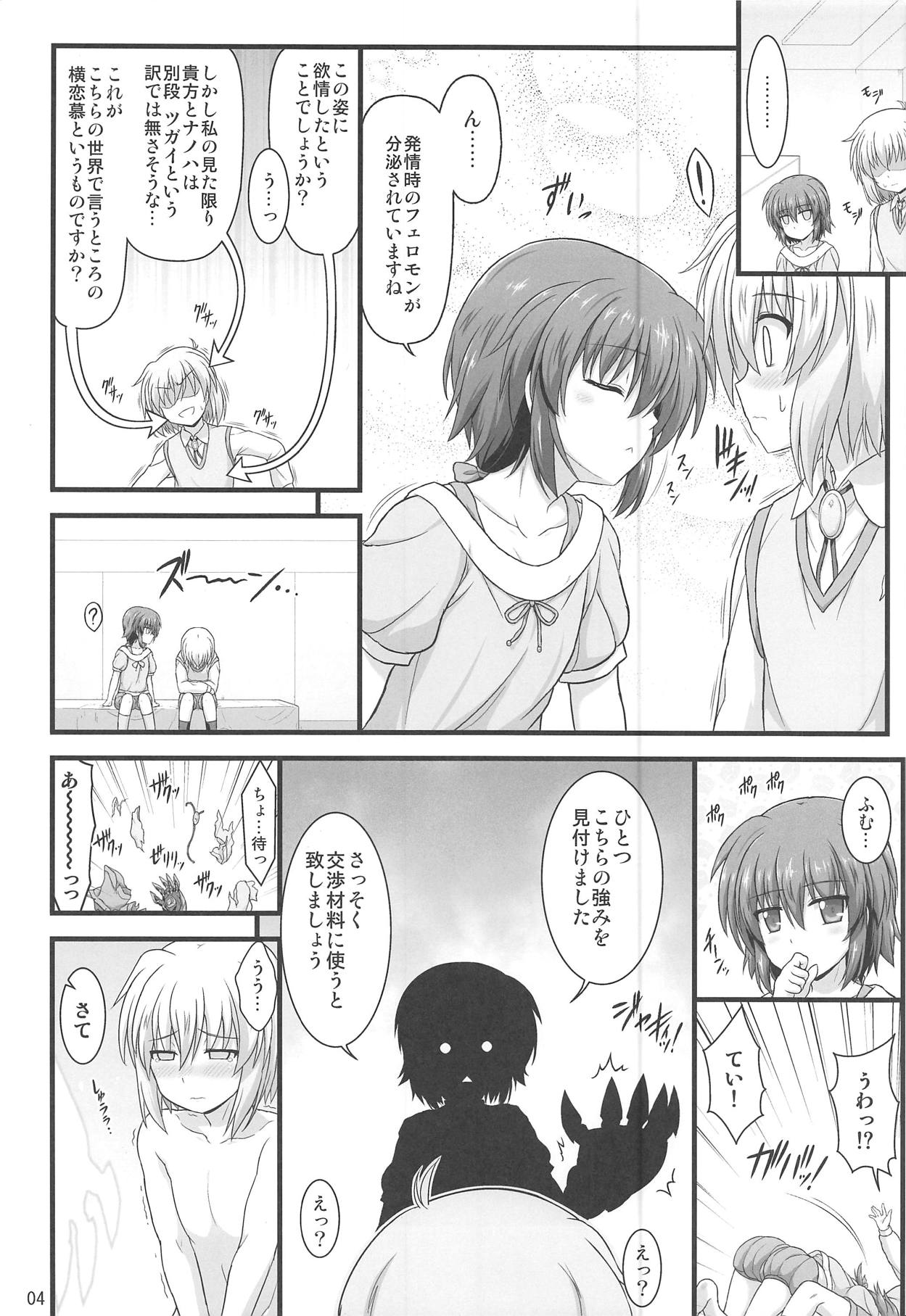 (C95) [Kuchiki no Uro (Enma Koorogi)] Seikou no Senmetsusha (Mahou Shoujo Lyrical Nanoha Detonation) page 3 full