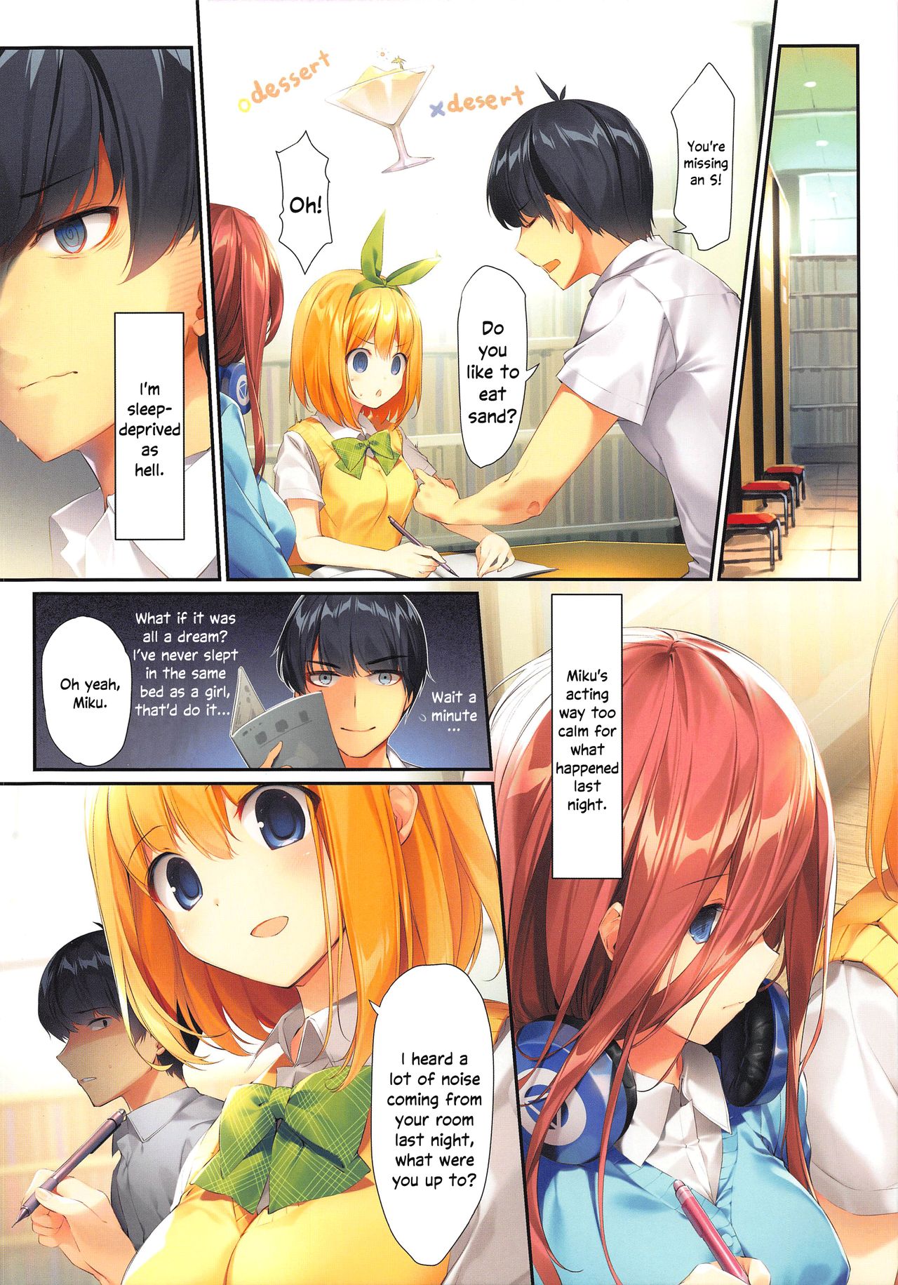 (CT35) [KAROMIX (karory)] Miku ga Kisei Jijitsu o Tsukuru Hon | A Comic in which Miku Makes it Official (Gotoubun no Hanayome) [English] [Zakamutt + Varrel] page 15 full