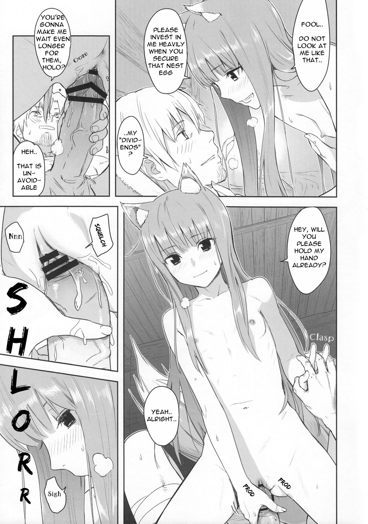 (C83) [Ajisaidenden (Kawakami Rokkaku, Takanashi Rei)] Harvest II (Spice and Wolf) [English] {Drunken Wolf} page 27 full