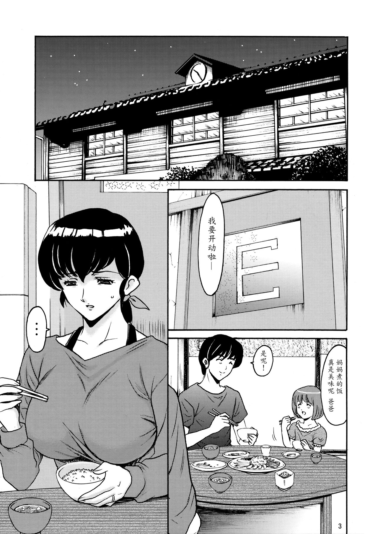 (C88) [Syouryu Yasui-Kai (Hoshino Ryuichi)] Hitozuma Kanrinin Kyouko Choukyou Hen 1 (Maison Ikkoku) [Chinese] [魔劍个人汉化] page 2 full