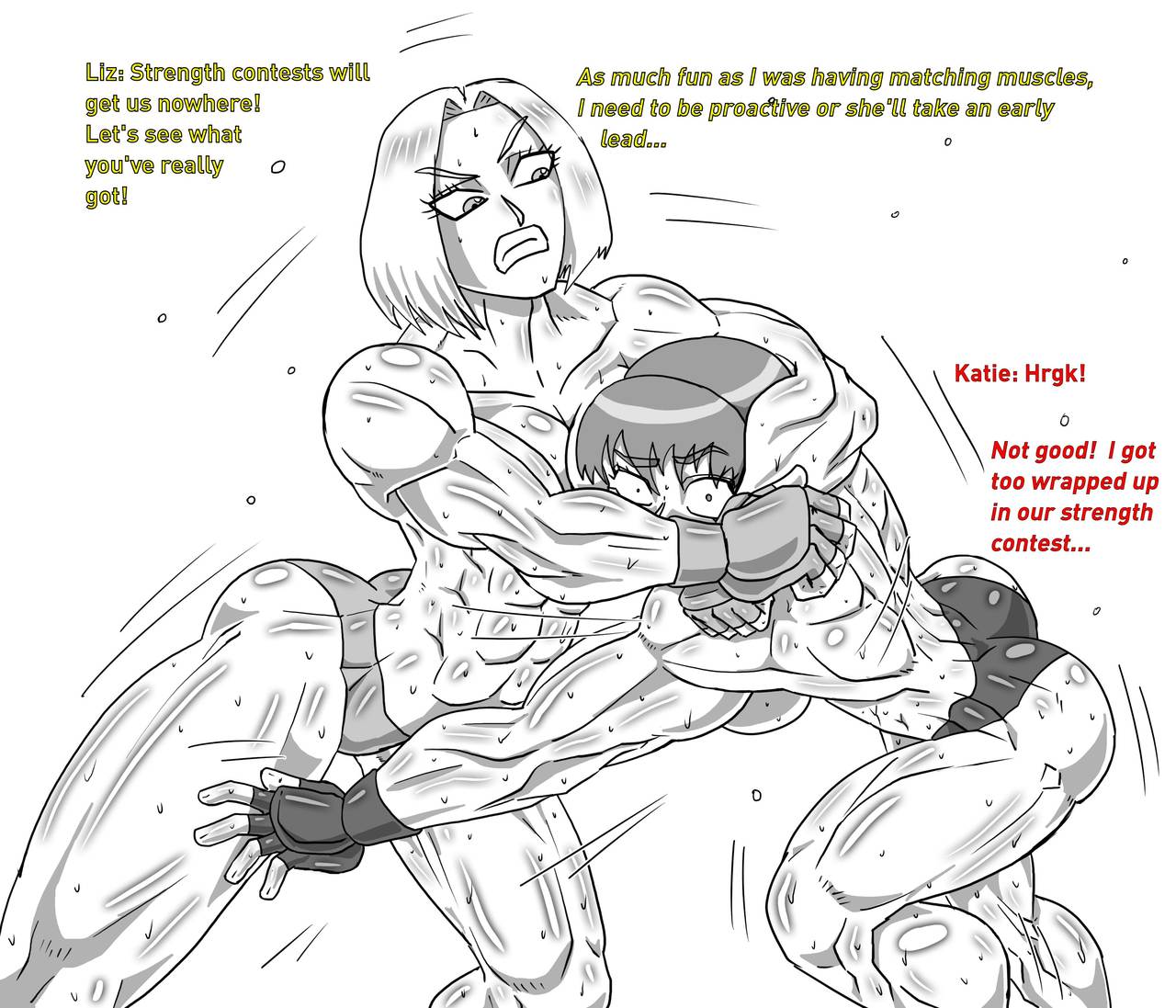 [Allesey] Boxing Girls Katie vs. Liz Rounds 1-4 (English) Plus Bonus Sisters Round page 29 full