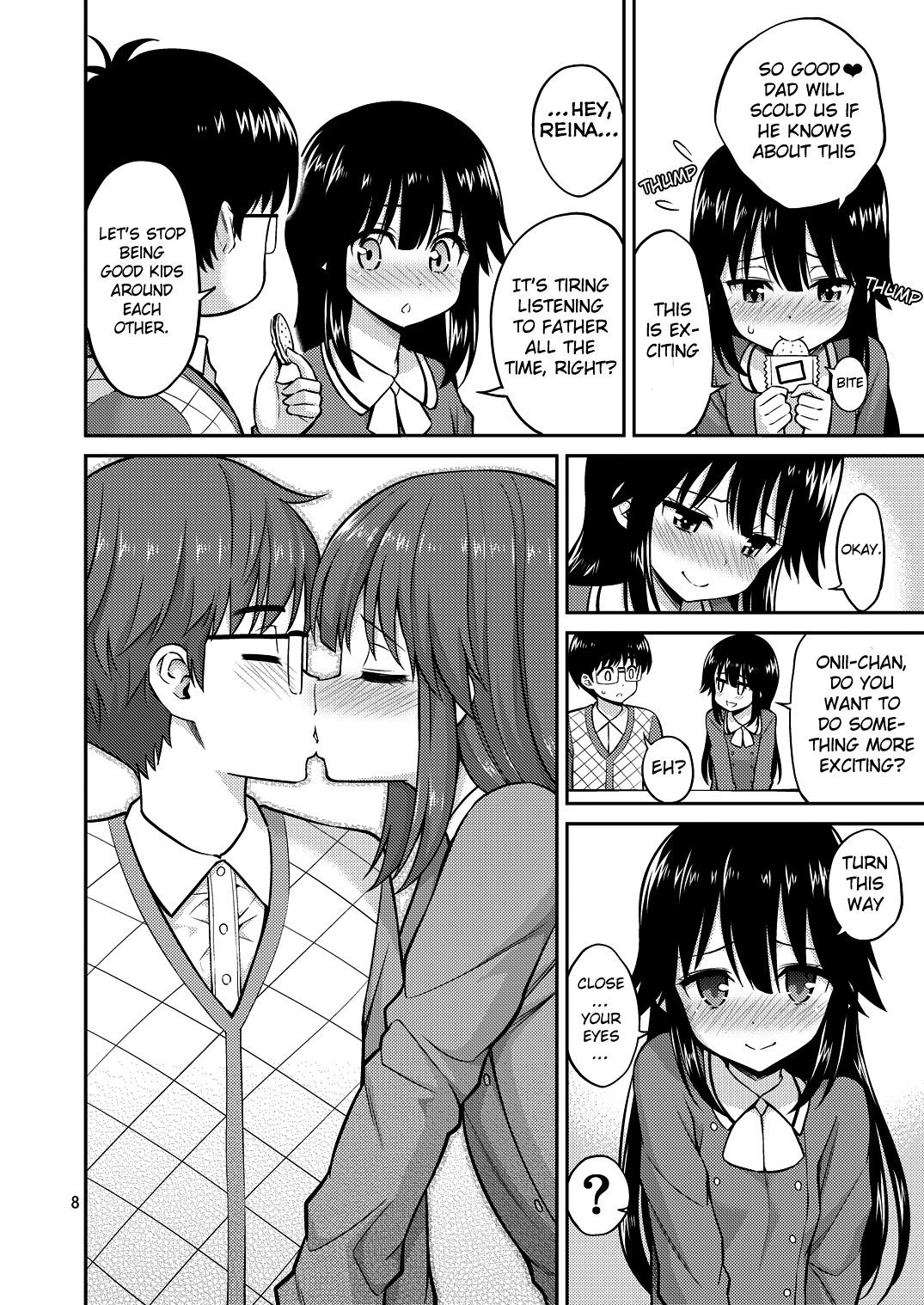 [Popochichi (Yahiro Pochi)] Imouto to Uchi Kiss | Kissing in the House with Little Sister [English] [Col. Sanders] [Digital] page 8 full