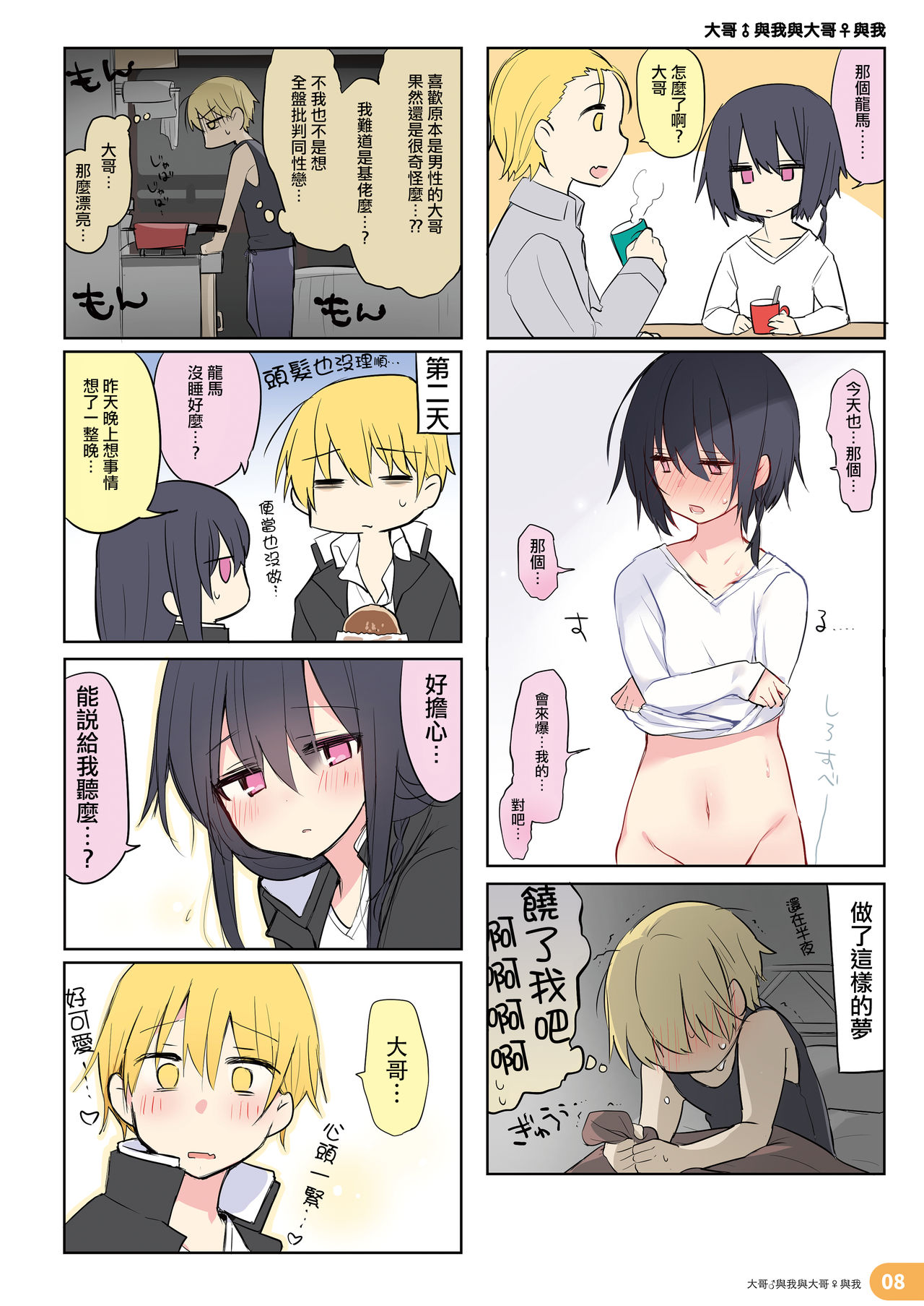 (C97) [Chuusei Mafuman (Kurimoti Tiduru)] Rakugaki 4-koma Aniki to Ore to Twitter Sairokubon [Chinese] [瑞树汉化组] page 8 full