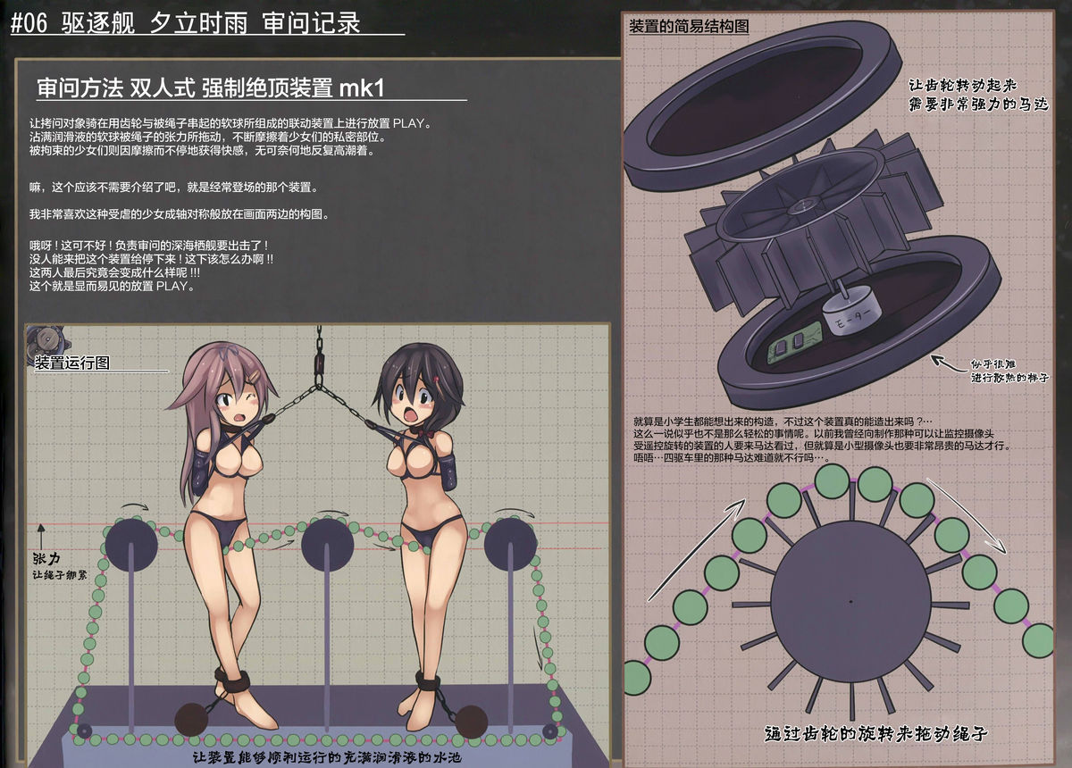 (C88) [Monaka Udon (Monikano)] Kuchikukan Yuudachi Shigure Jinmon Chousho (Kantai Collection -KanColle-) [Chinese] [无毒汉化组] page 15 full
