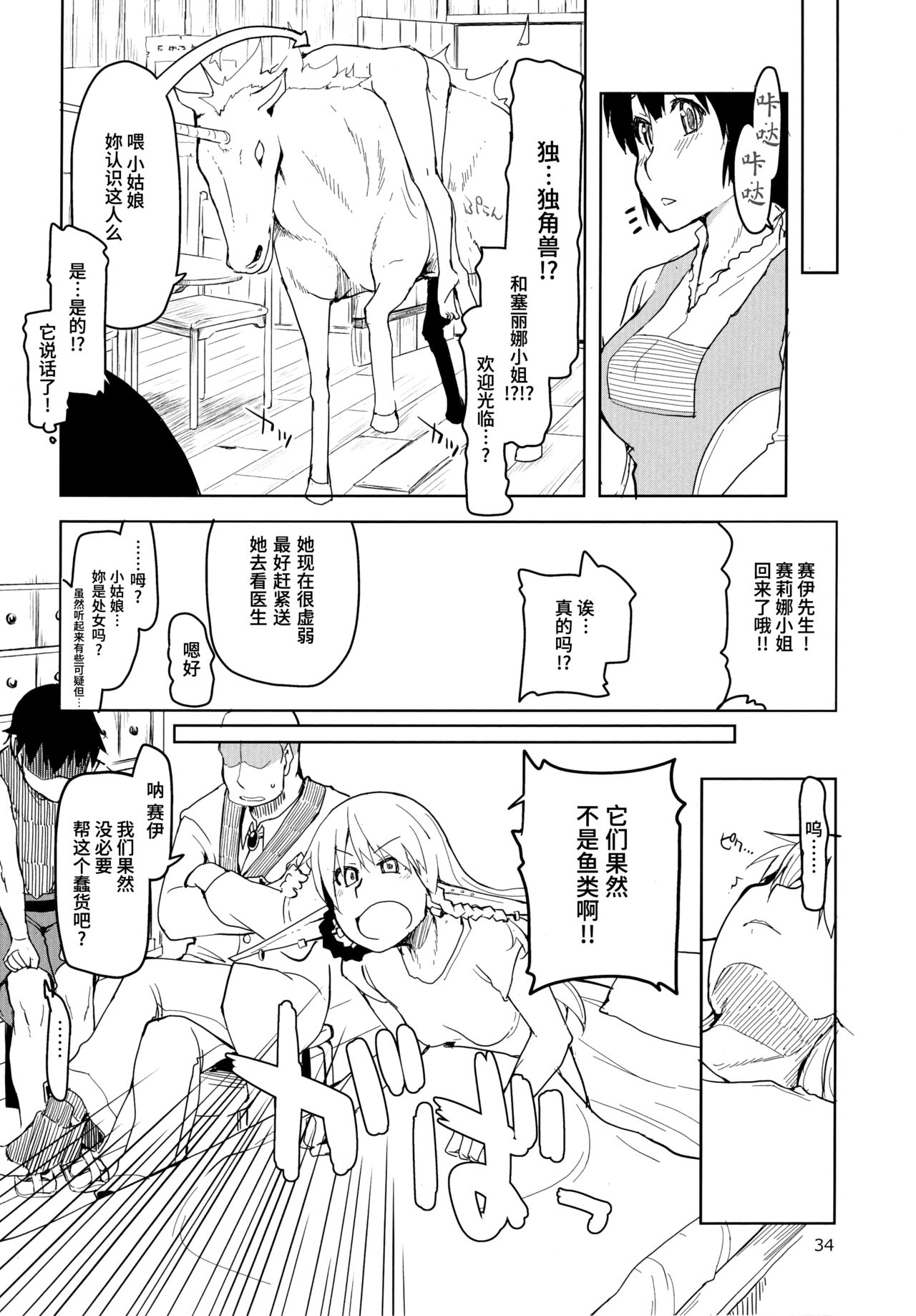 (C91) [Metamor (Ryo)] Dosukebe Elf no Ishukan Nikki 3 [Chinese] [无毒汉化组] page 36 full