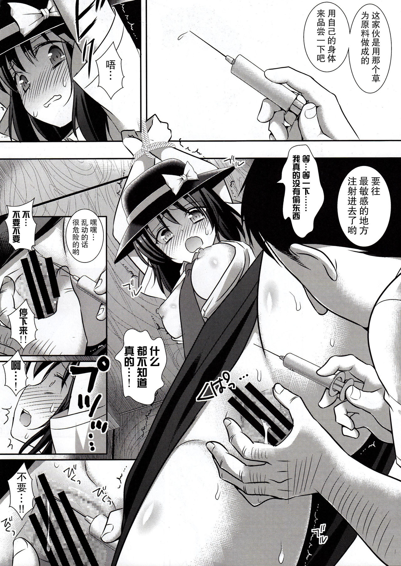 (C88) [Nagiyamasugi (Nagiyama)] Hifuu Ryoujoku 4 Renko Okusuri Jikken (Touhou Project) [Chinese] [CE家族社] page 9 full