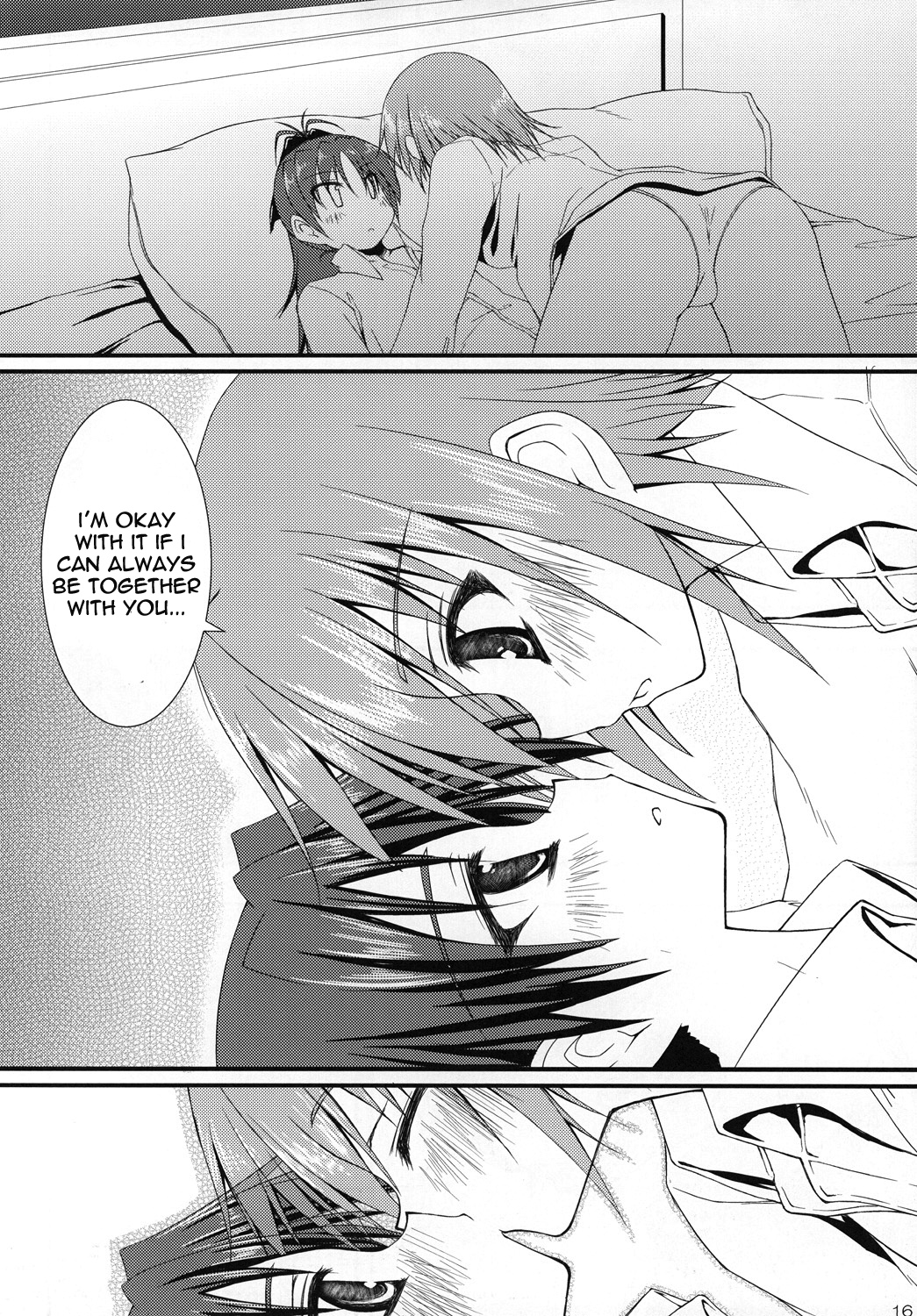 [Mugen@WORKS (Akiduki Akina)] Futari no Kyori wa 100m! (Puella Magi Madoka Magica) [English] [Yuri-ism] page 15 full