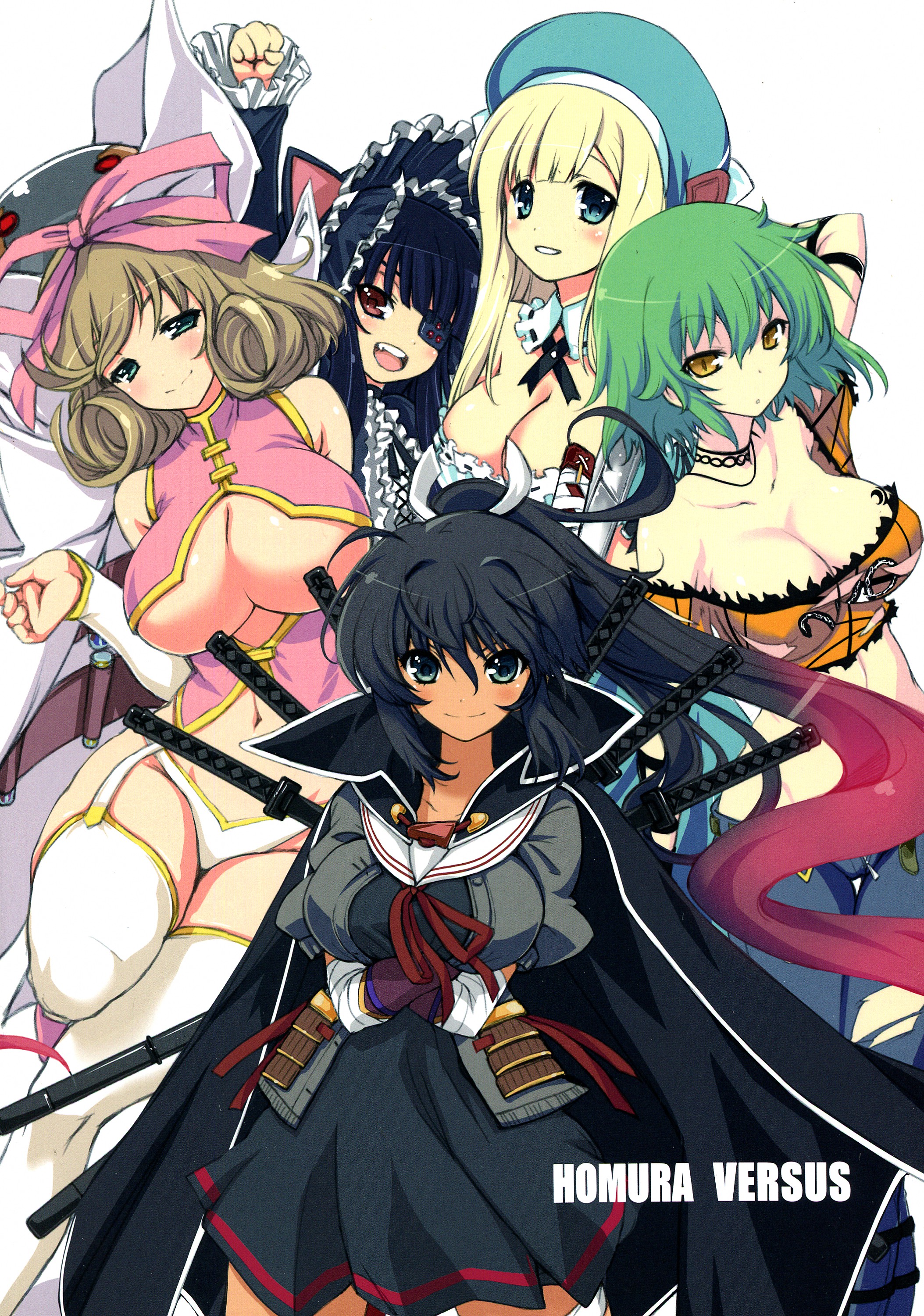 (C84) [Uguisuya (Uguisu Kagura)] HOMURA VERSUS (Senran Kagura) page 2 full
