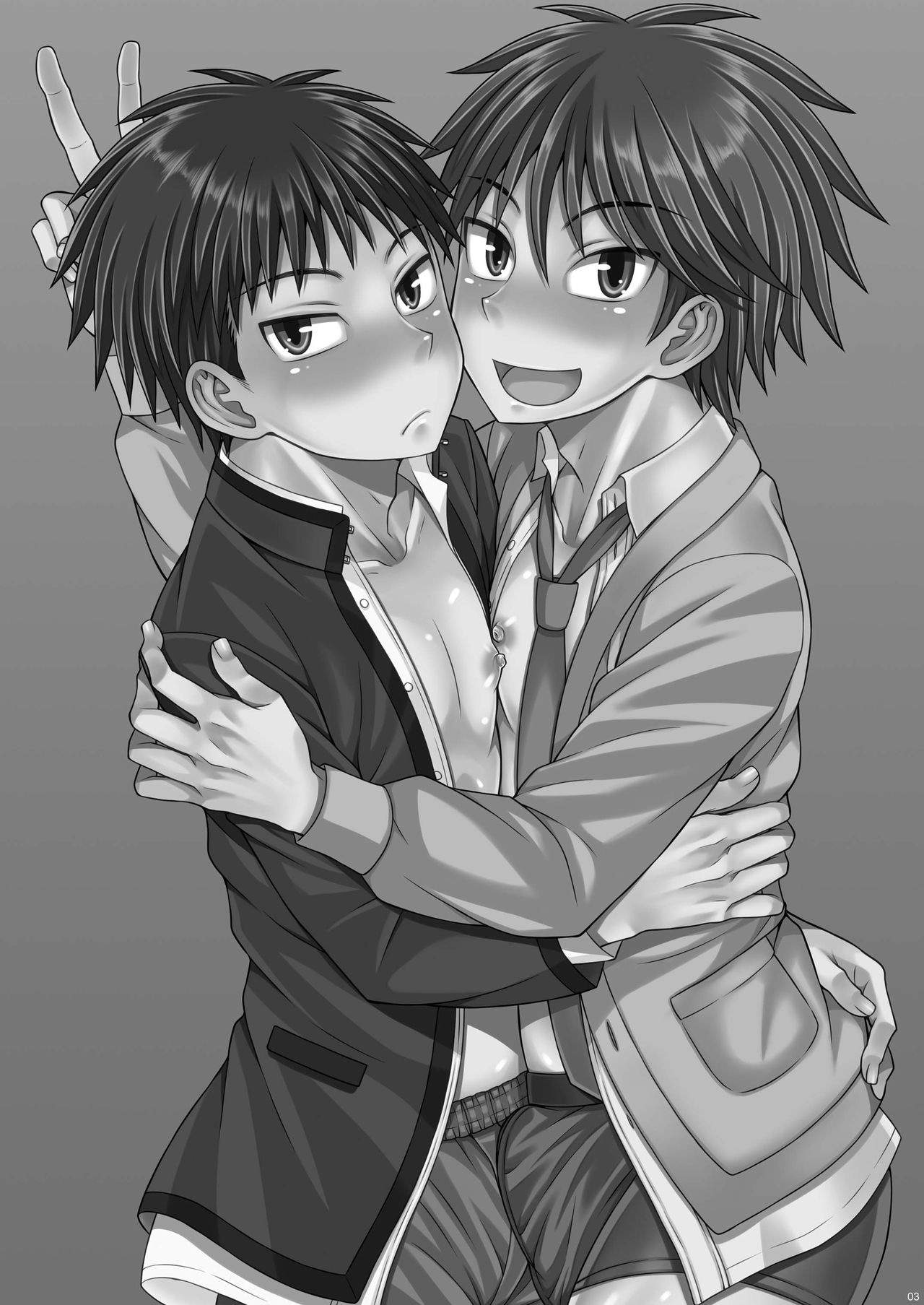 [Datsuryoku Kenkyuukai (Kanbayashi Takaki)] Docchi mo suki nano? [Digital] page 3 full