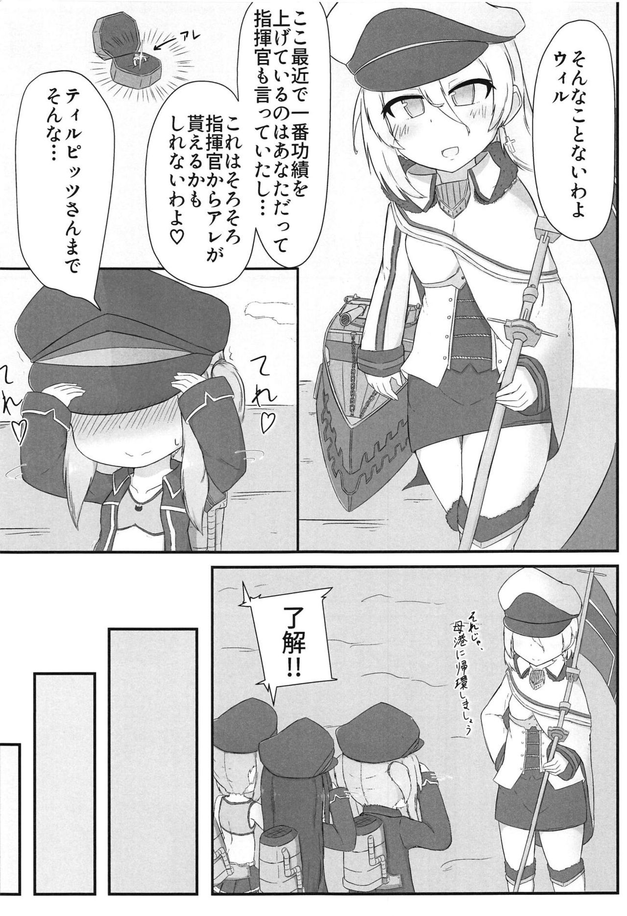(C95) [Calamitei (Roboku)] Wil-chan to Ecchi Suru Hon (Azur Lane) page 4 full